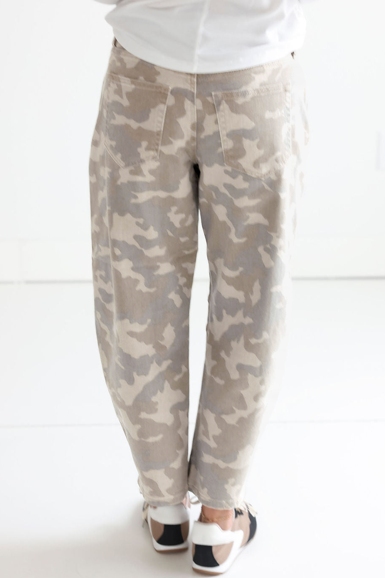 Comfort Fit Camo Denim, Women's Versatile Daily Harem Pants - Detail View 9 Comfort Fit Camo Denim, Women's Versatile Daily Harem Pants - Detail View 9