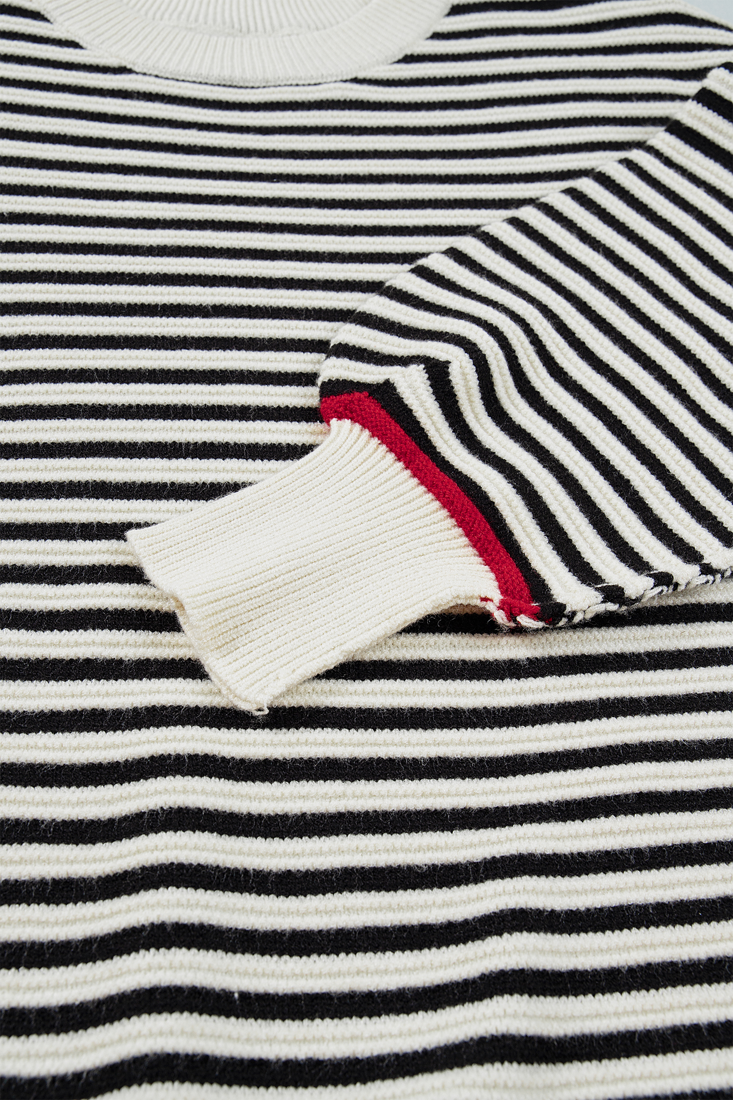 Autumn Striped Knit Sweater, Comfortable Daily Long Sleeve - Detail View 12 Autumn Striped Knit Sweater, Comfortable Daily Long Sleeve - Detail View 12