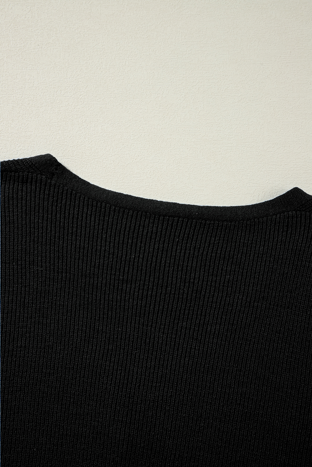 Women's Cardigan, Black Cardigan, Lightweight Knit, Button Front, V Neck, Long Sleeve, Casual Style, Daily Wear, Fall Fashion, Solid Color, Basic Layering Piece, Comfortable, Versatile, Shift Silhouette - Detail View 12 Women's Cardigan, Black Cardigan, Lightweight Knit, Button Front, V Neck, Long Sleeve, Casual Style, Daily Wear, Fall Fashion, Solid Color, Basic Layering Piece, Comfortable, Versatile, Shift Silhouette - Detail View 12