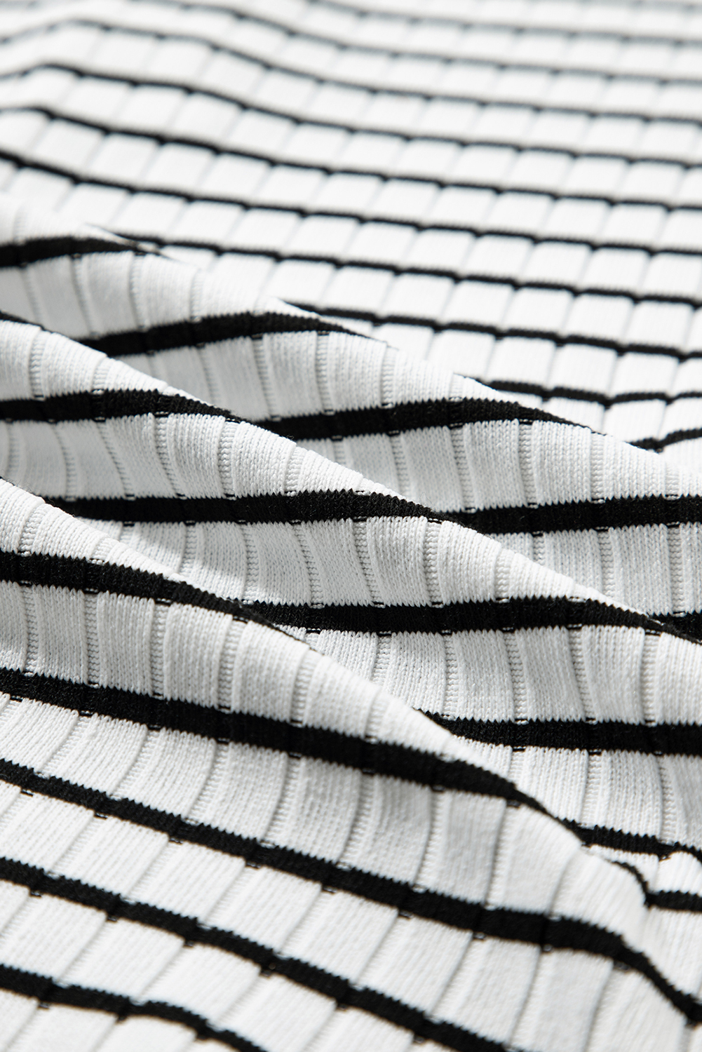 Women's Top, White Stripe, Textured, Short Sleeve, Buttoned Henley, Casual Style, Summer Fashion, Comfortable Fit, Breezy Design, Timeless Silhouette, Crew Neck, Everyday Wear, Tops & Tees - Detail View 16 Women's Top, White Stripe, Textured, Short Sleeve, Buttoned Henley, Casual Style, Summer Fashion, Comfortable Fit, Breezy Design, Timeless Silhouette, Crew Neck, Everyday Wear, Tops & Tees - Detail View 16