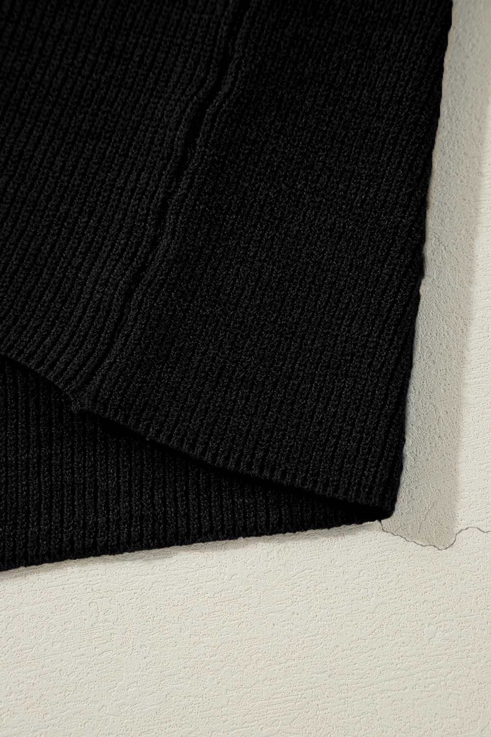 Versatile Women's Basic Cardigan in Solid Black - Perfect for Fall & Autumn Outfits - Detail View 15 Versatile Women's Basic Cardigan in Solid Black - Perfect for Fall & Autumn Outfits - Detail View 15