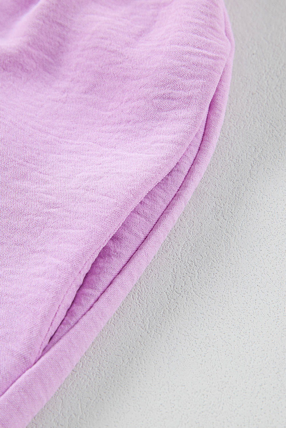 Summer Purple Romper for Women – Smocked Sleeveless Jumpsuit - Detail View 8 Summer Purple Romper for Women – Smocked Sleeveless Jumpsuit - Detail View 8