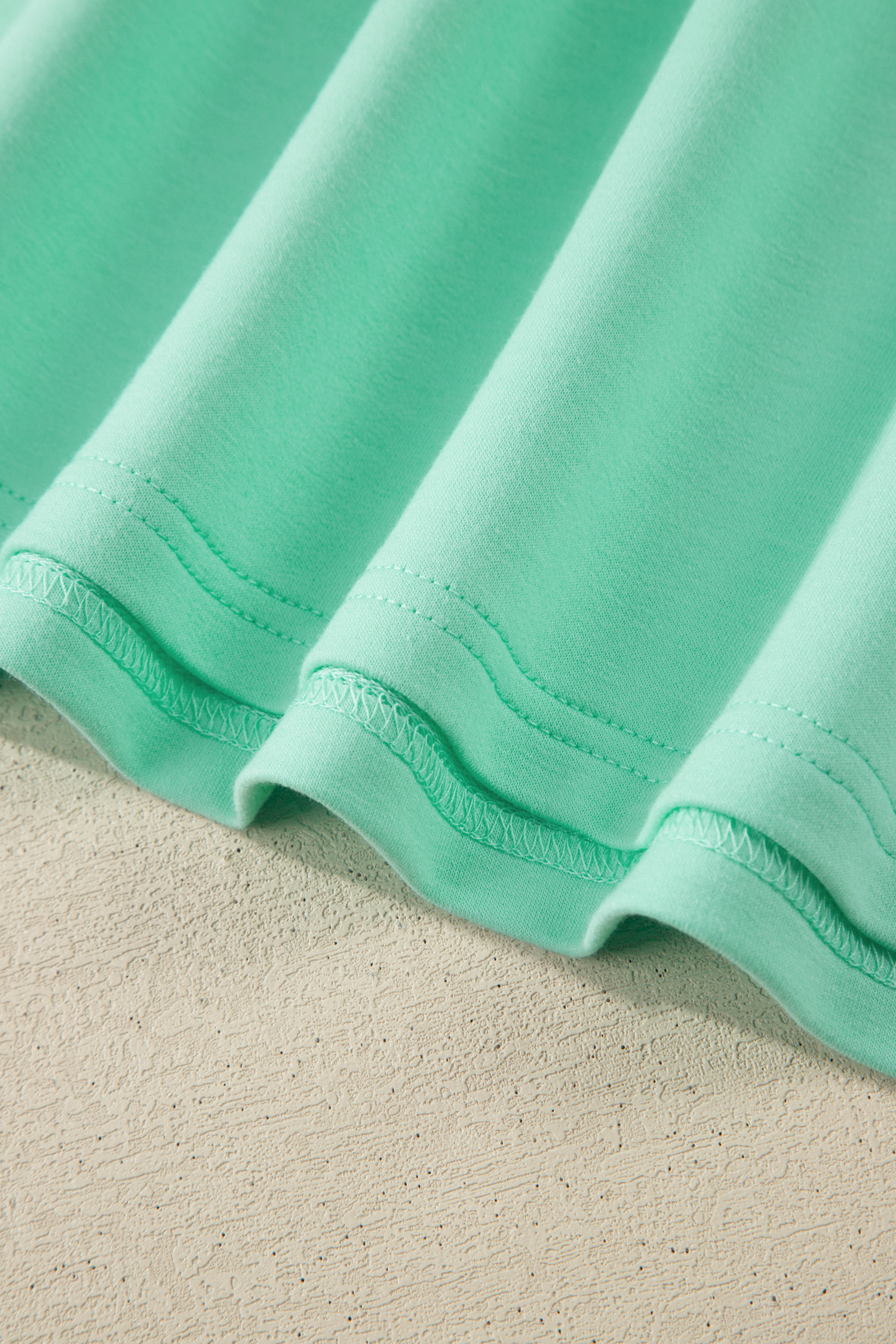 Casual Solid Color Outfits for Women – Mint Green V-Neck Top and Drawstring Jogger Pants Set - Detail View 11 Casual Solid Color Outfits for Women – Mint Green V-Neck Top and Drawstring Jogger Pants Set - Detail View 11