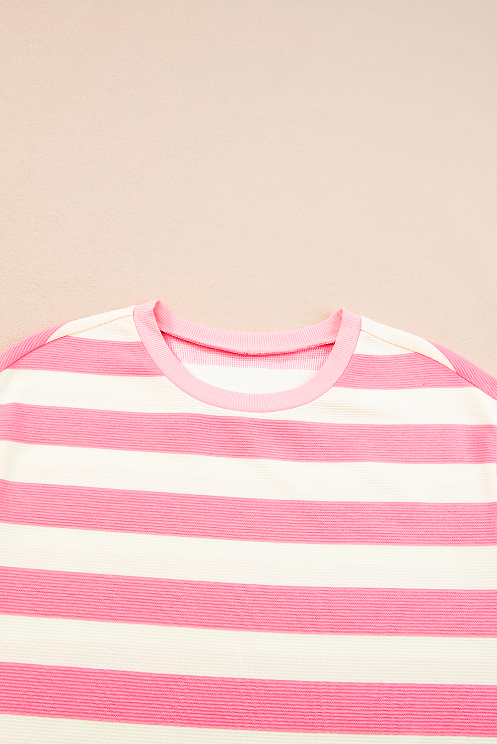 Casual Pink Stripe Shift Dress for Women – Sleeveless T-Shirt Style for Daily Wear - Detail View 11 Casual Pink Stripe Shift Dress for Women – Sleeveless T-Shirt Style for Daily Wear - Detail View 11
