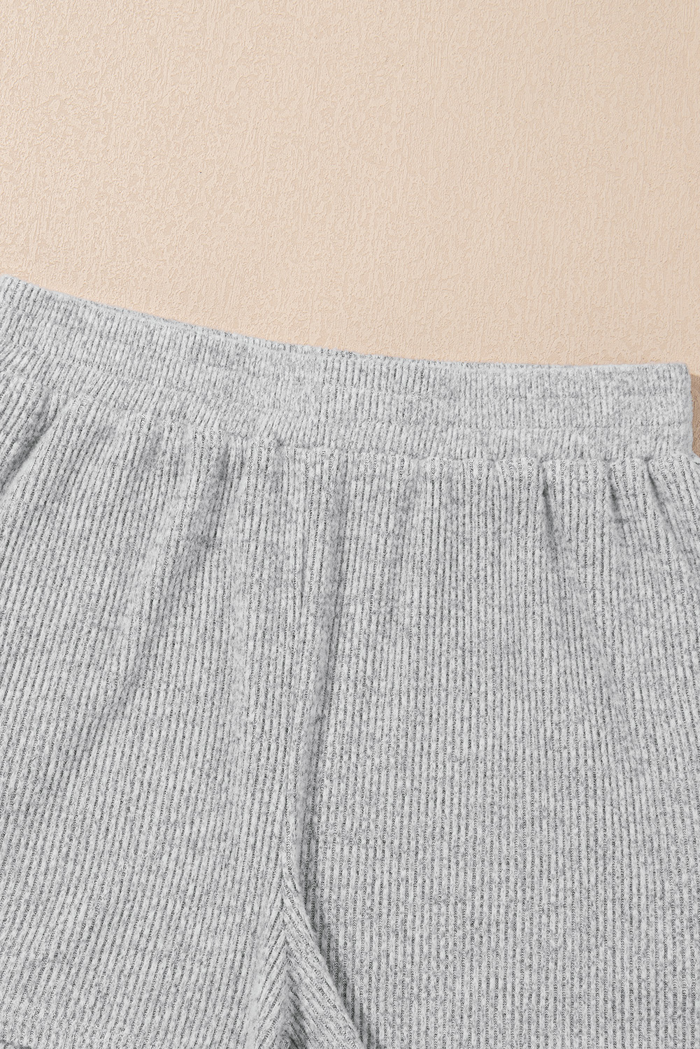 Comfortable 3-Piece Ribbed Loungewear Set for Home - Perfect for Relaxing and Lounging - Detail View 15 Comfortable 3-Piece Ribbed Loungewear Set for Home - Perfect for Relaxing and Lounging - Detail View 15