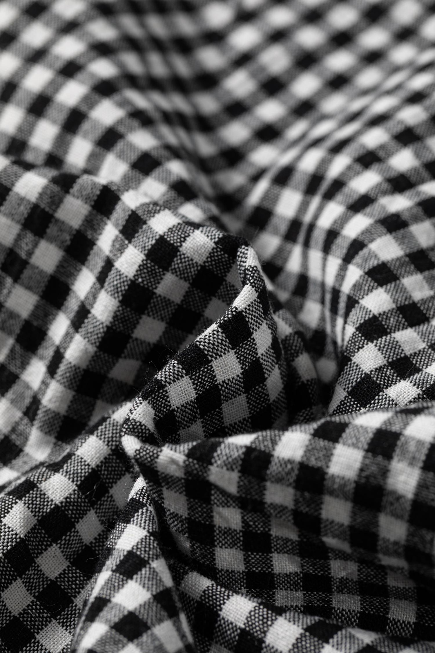 Plaid Women's Long Sleeve Blouse, Ruffle Shoulder Top - Detail View 11 Plaid Women's Long Sleeve Blouse, Ruffle Shoulder Top - Detail View 11