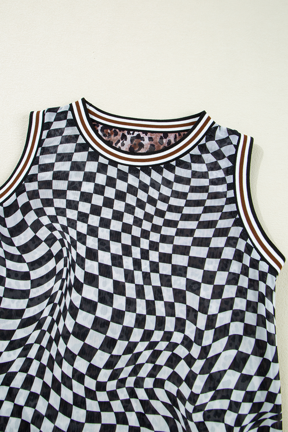 Women's Maxi Dress, Reversible Dress, Leopard Print, Checkered Pattern, Sleeveless, Summer Fashion, Casual Dress, Elegant Design, Ankle Length, Shift Silhouette, Round Neck, Daily Wear, Vacation Outfit, Midi Length, Stylish Dress - Detail View 28 Women's Maxi Dress, Reversible Dress, Leopard Print, Checkered Pattern, Sleeveless, Summer Fashion, Casual Dress, Elegant Design, Ankle Length, Shift Silhouette, Round Neck, Daily Wear, Vacation Outfit, Midi Length, Stylish Dress - Detail View 28