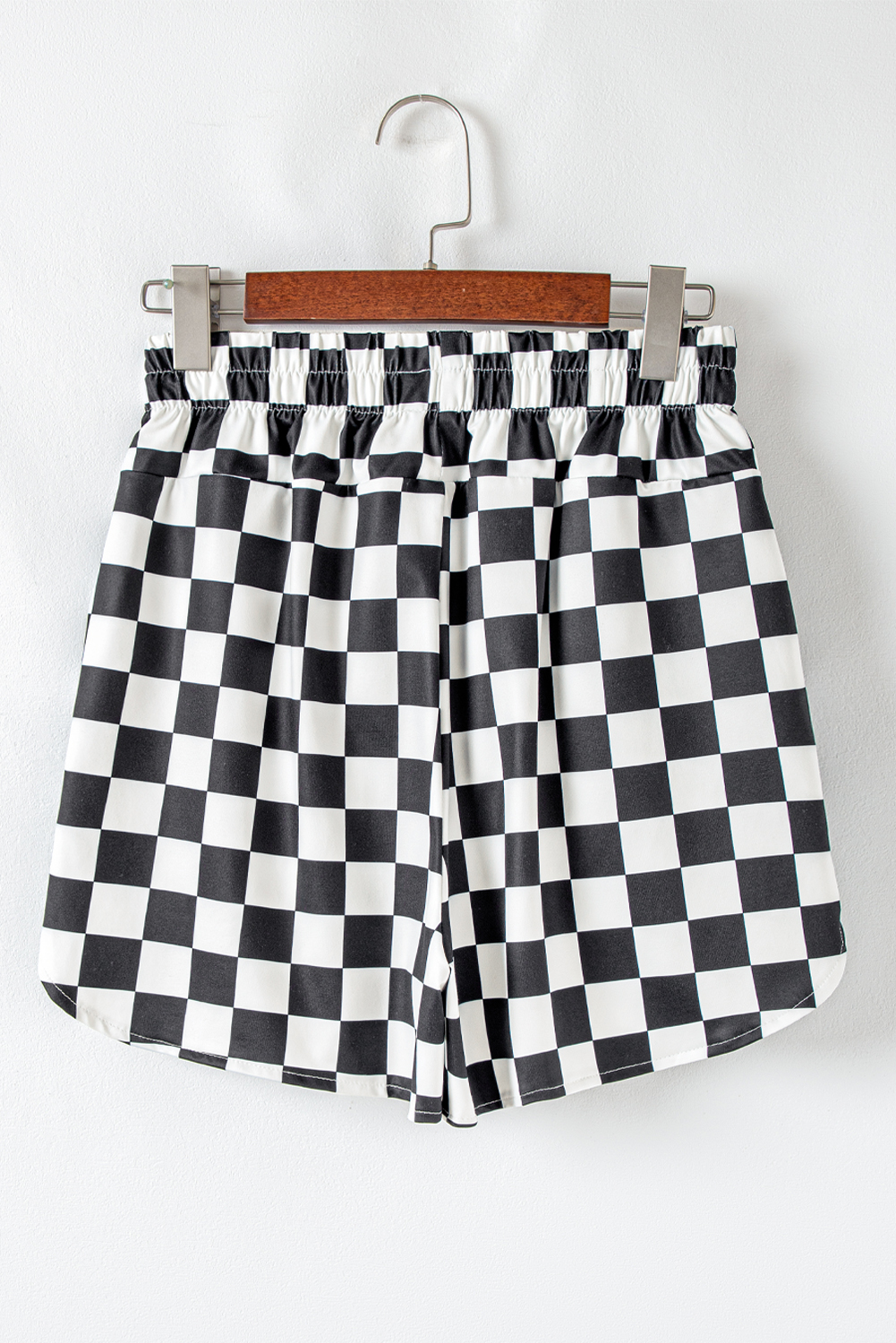 Teens Checkered High Waisted Shorts – Summer Casual - Detail View 6 Teens Checkered High Waisted Shorts – Summer Casual - Detail View 6