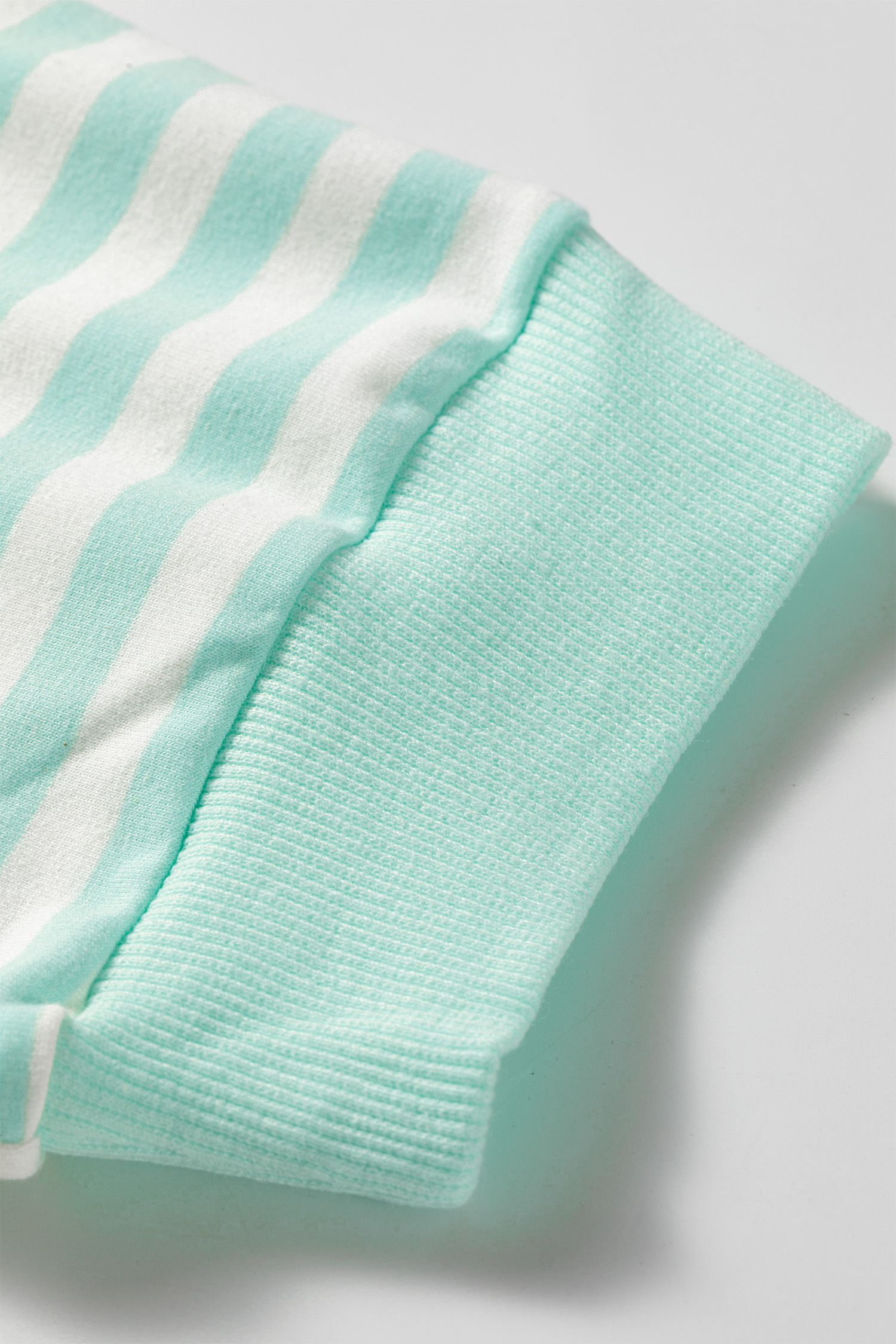 Cotton Blend Striped Mini Skort Set, Daily Casual Wear - Detail View 6 Cotton Blend Striped Mini Skort Set, Daily Casual Wear - Detail View 6