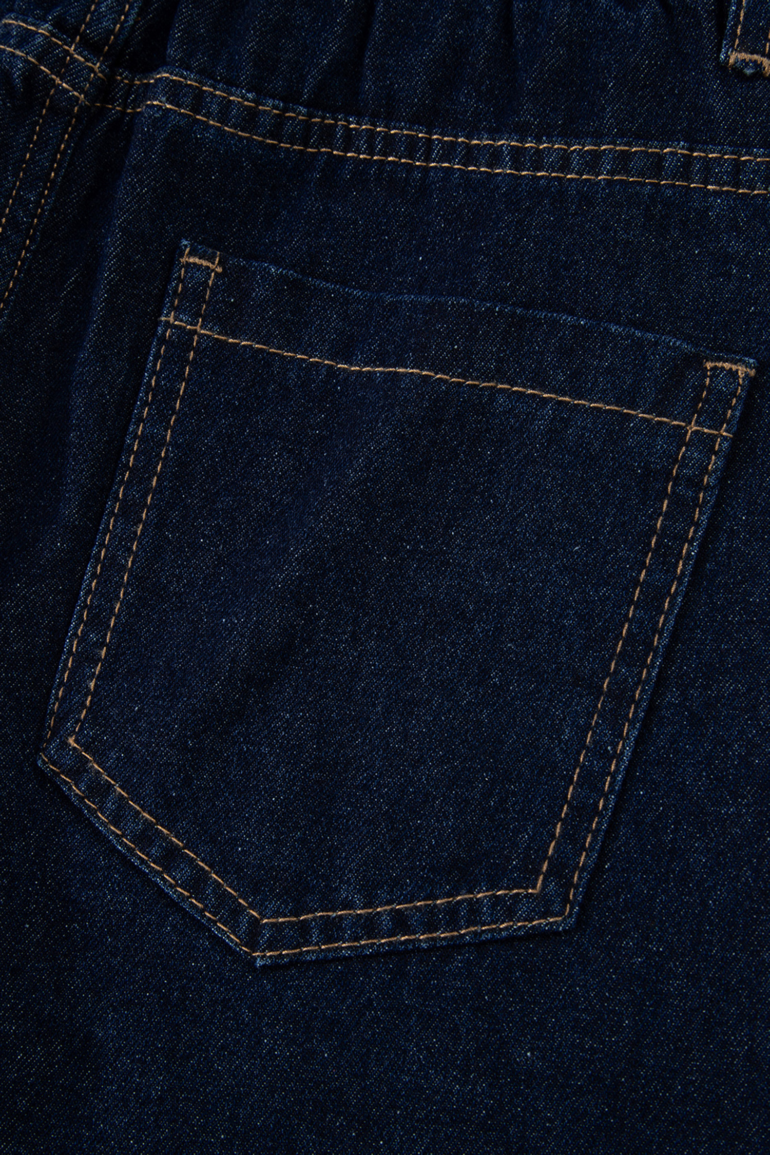 Women's Navy Blue Denim Shorts – Scalloped Trim Embroidery, Relaxed Shift Fit for Summer - Detail View 13 Women's Navy Blue Denim Shorts – Scalloped Trim Embroidery, Relaxed Shift Fit for Summer - Detail View 13