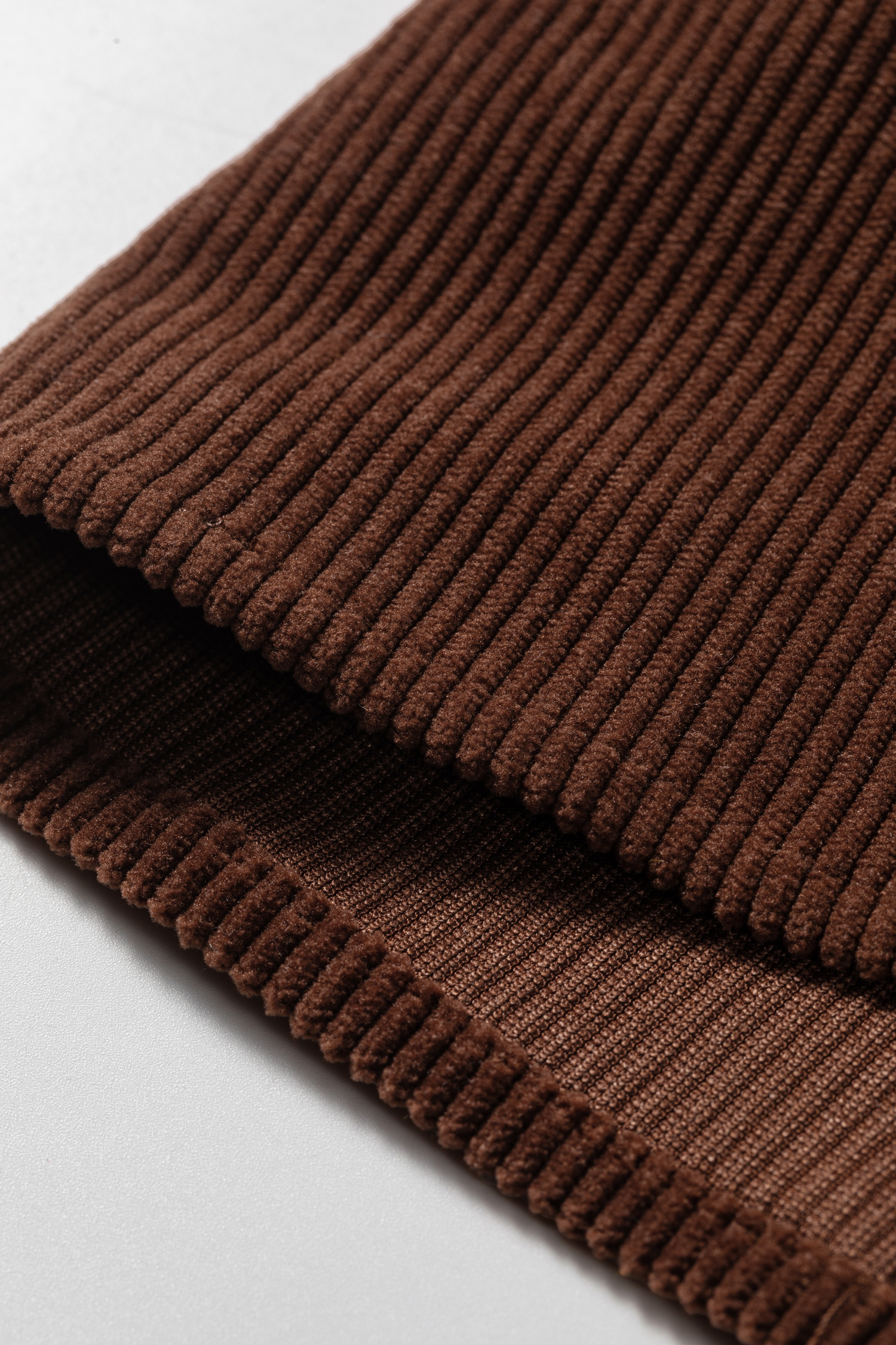 Women's Corduroy V-Neck Blouse – Long Sleeve Ruffle Trim Shirt - Detail View 13 Women's Corduroy V-Neck Blouse – Long Sleeve Ruffle Trim Shirt - Detail View 13