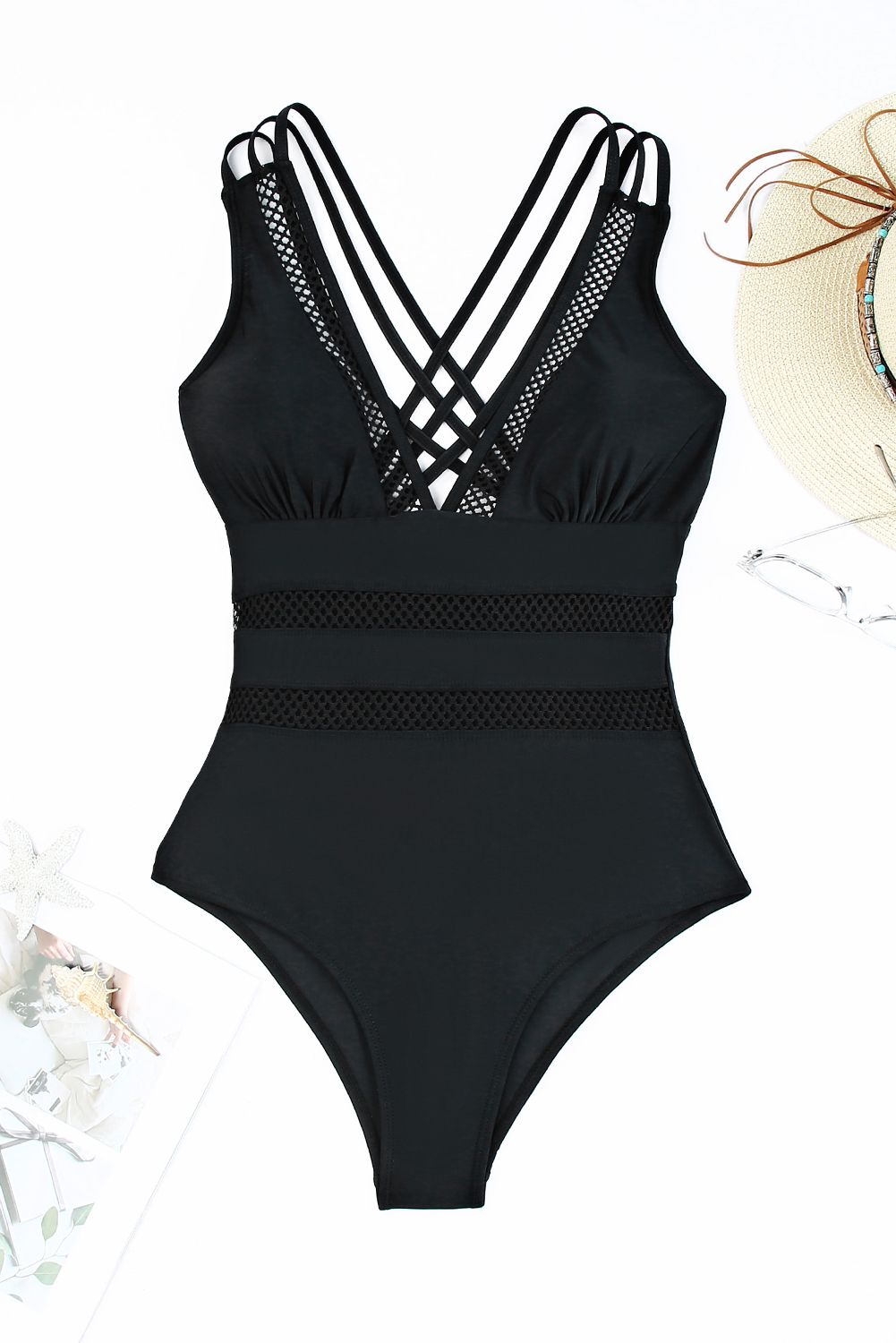 Feminine Wire-Free One Piece Swimwear for Beach Vacations - Summer Essential - Detail View 7 Feminine Wire-Free One Piece Swimwear for Beach Vacations - Summer Essential - Detail View 7