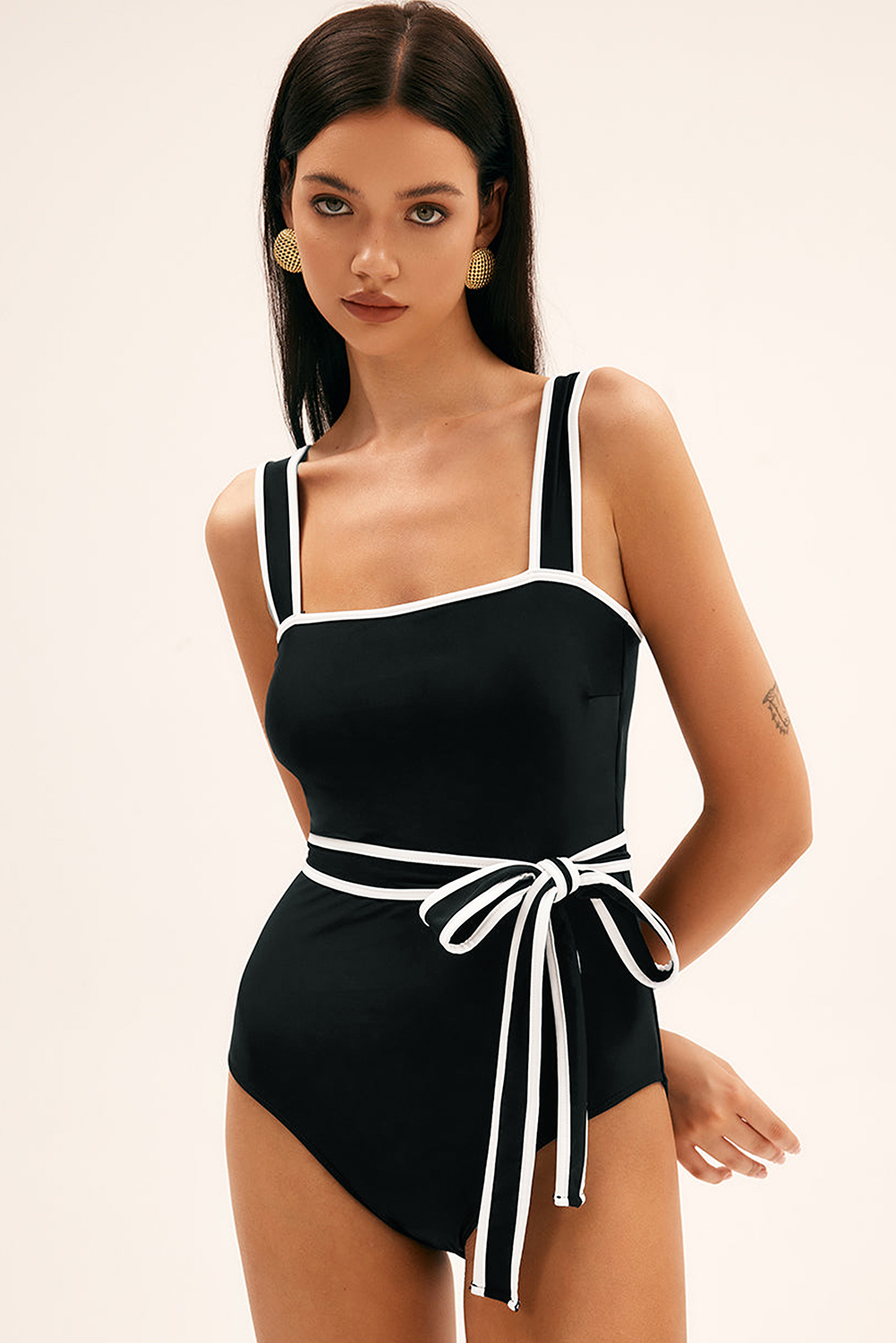 Flattering High Waist One Piece Swimwear for Summer Vacations - Stylish and Comfortable - Detail View 11 Flattering High Waist One Piece Swimwear for Summer Vacations - Stylish and Comfortable - Detail View 11