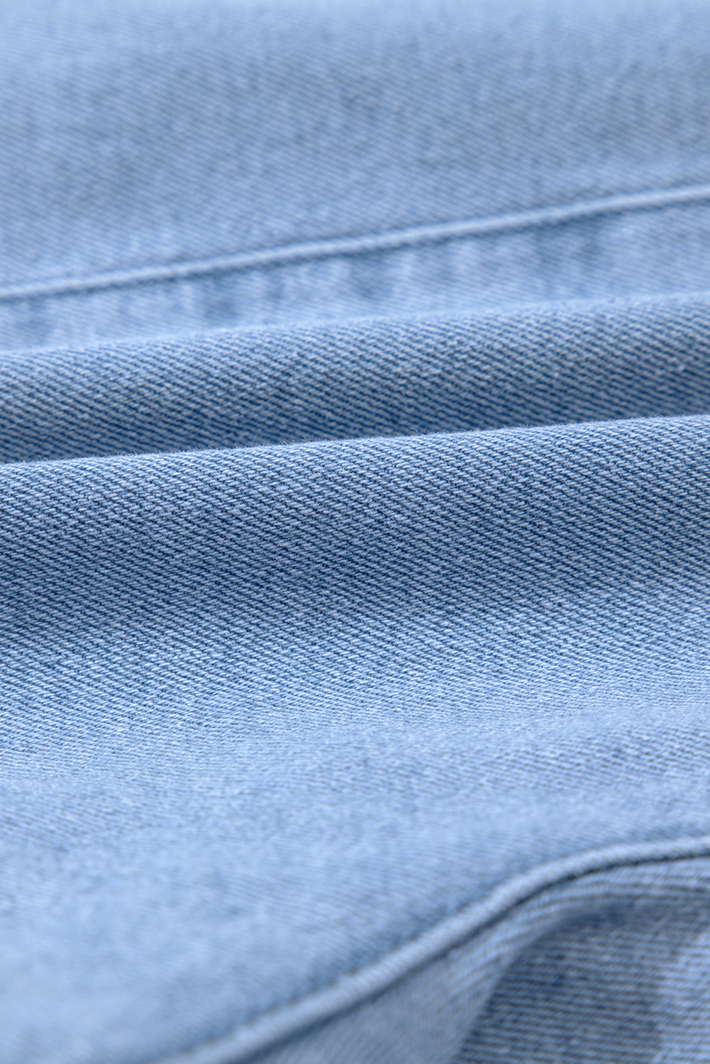 Chic High Waist Dusk Blue Denim Shorts with Pleated Detail - Perfect for Summer - Detail View 10 Chic High Waist Dusk Blue Denim Shorts with Pleated Detail - Perfect for Summer - Detail View 10
