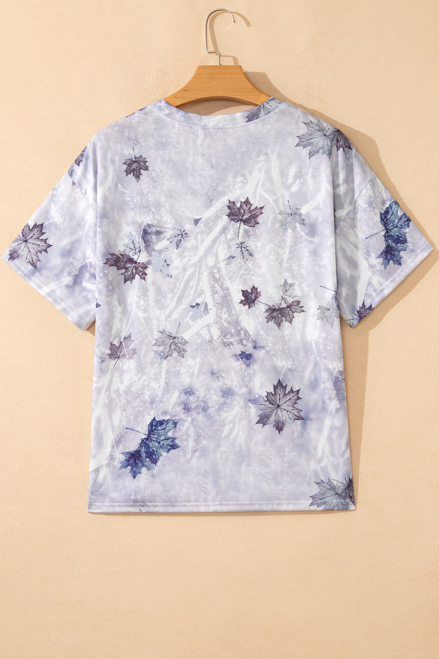 Casual Gray Camo Tunic Tee for Women – Relaxed Fit, Perfect for Daily Outings - Detail View 5 Casual Gray Camo Tunic Tee for Women – Relaxed Fit, Perfect for Daily Outings - Detail View 5