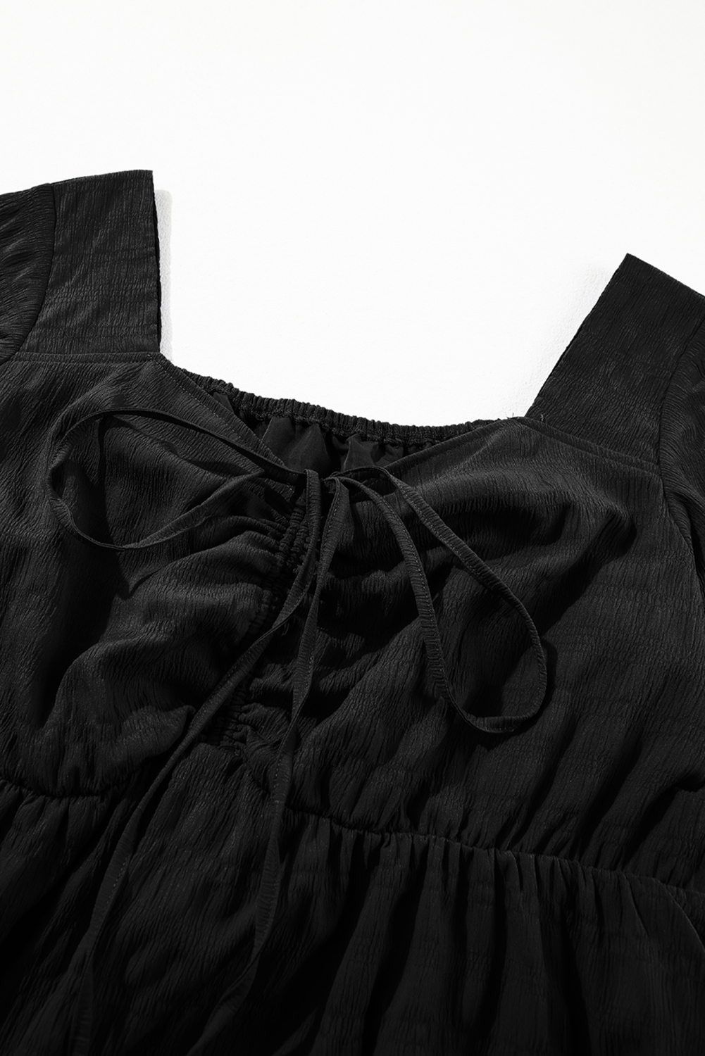 Chic Black High Waist Midi Dress for Plus Size Women – Perfect for Daily Wear - Detail View 8 Chic Black High Waist Midi Dress for Plus Size Women – Perfect for Daily Wear - Detail View 8