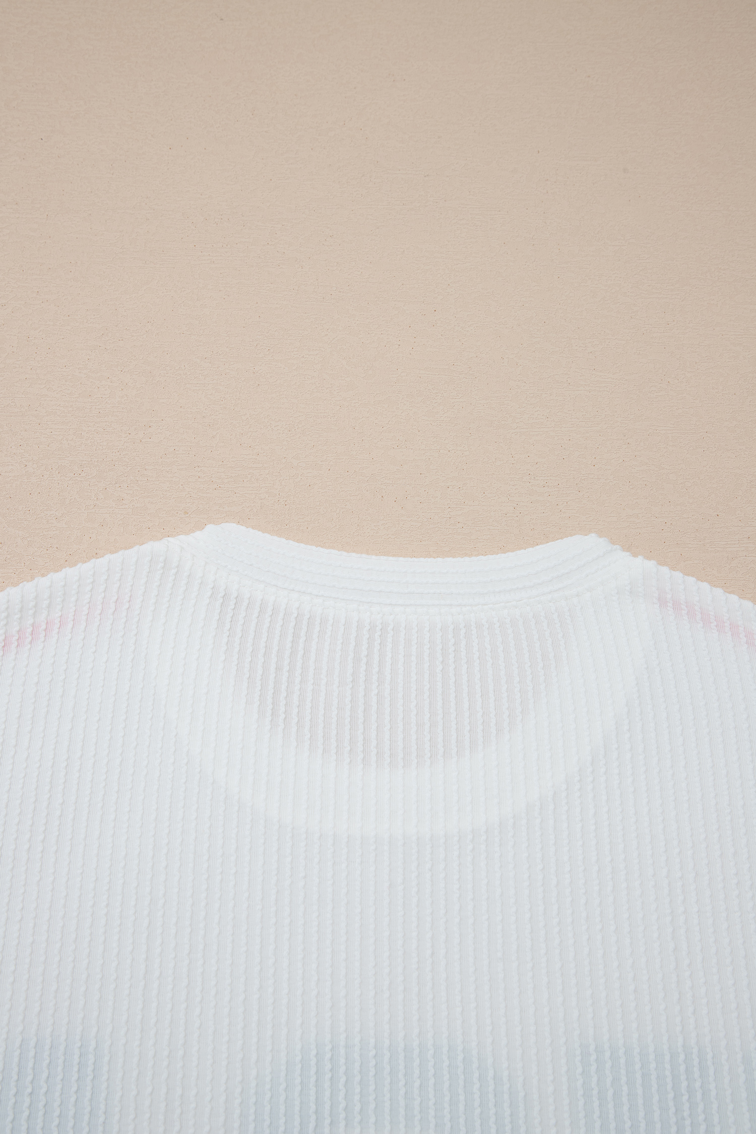 Casual White USA Letter Print Tee for Women – Loose Fit Round Neck Half Sleeve Summer Top - Detail View 8 Casual White USA Letter Print Tee for Women – Loose Fit Round Neck Half Sleeve Summer Top - Detail View 8