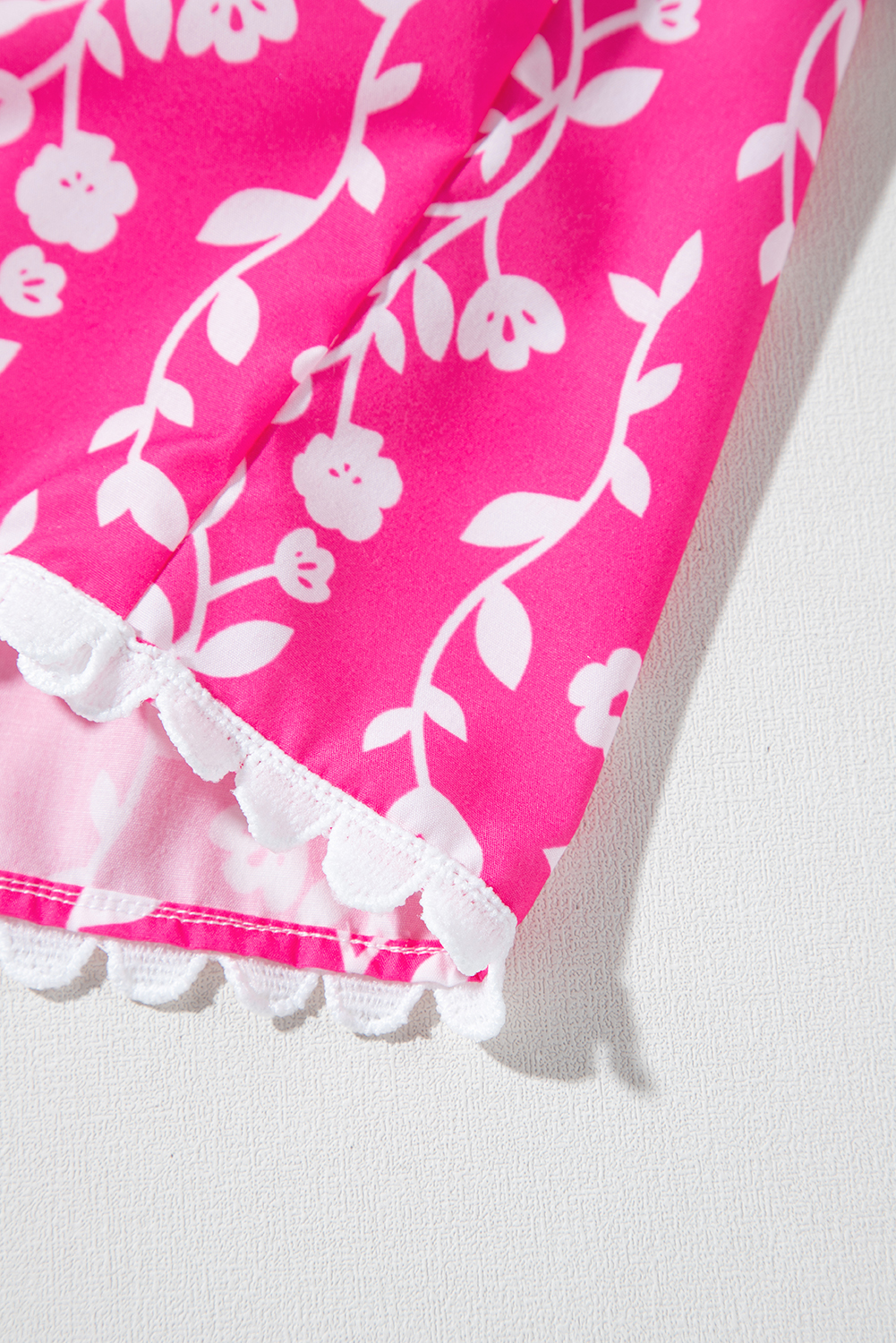 Women's Dress, Pink Floral Print, Sleeveless Mini Dress, Bohemian Style, Ric Rac Detail, Tie Shoulder, Summer Fashion, Vacation Wear, A-Line Silhouette, Youthful Charm, Flirty Dress, Daily Wear, Floral Dresses - Detail View 16 Women's Dress, Pink Floral Print, Sleeveless Mini Dress, Bohemian Style, Ric Rac Detail, Tie Shoulder, Summer Fashion, Vacation Wear, A-Line Silhouette, Youthful Charm, Flirty Dress, Daily Wear, Floral Dresses - Detail View 16