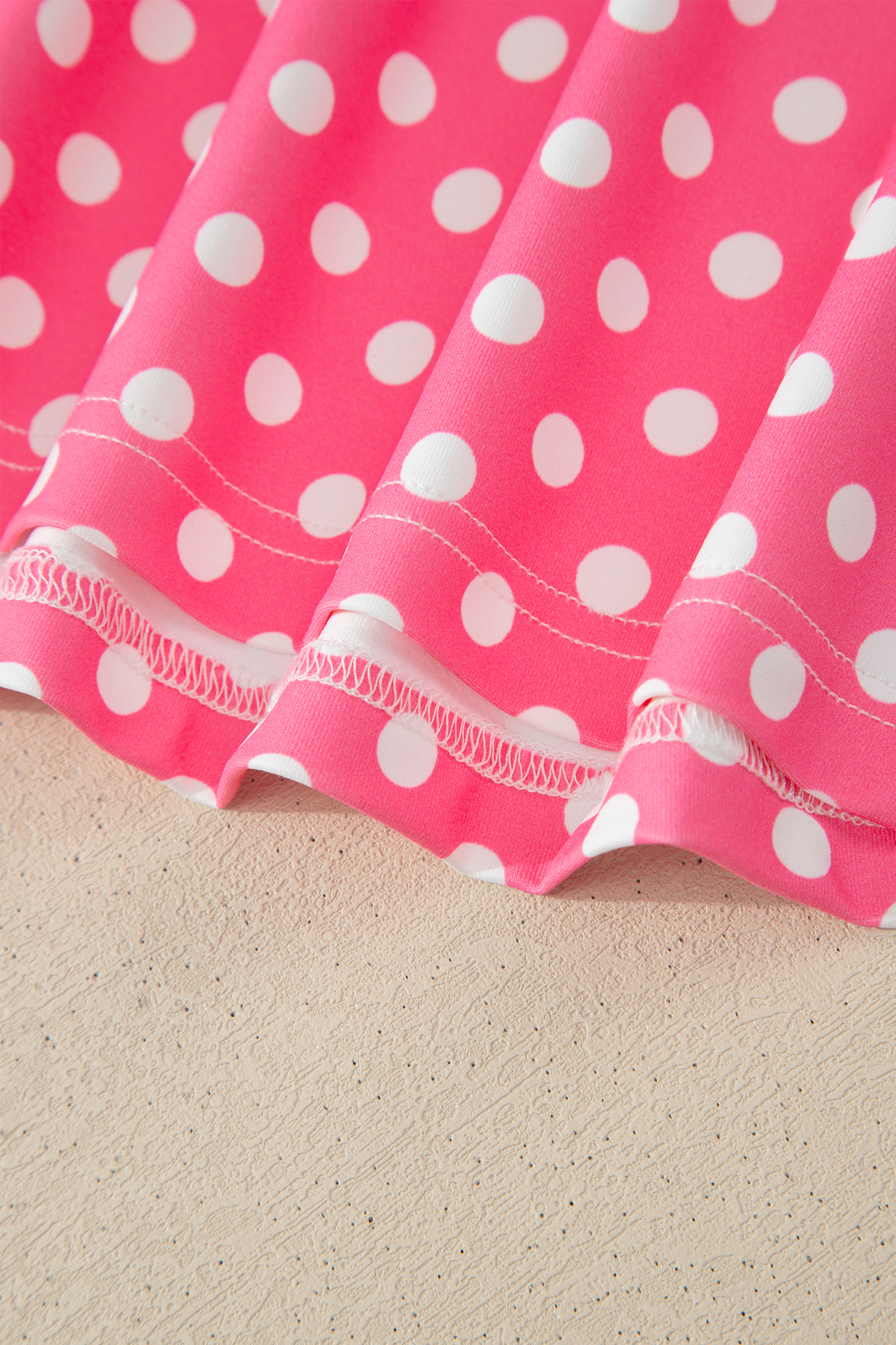 Women's Pink Polka Dot 2-Piece Set – Casual Summer Outfit - Detail View 13 Women's Pink Polka Dot 2-Piece Set – Casual Summer Outfit - Detail View 13