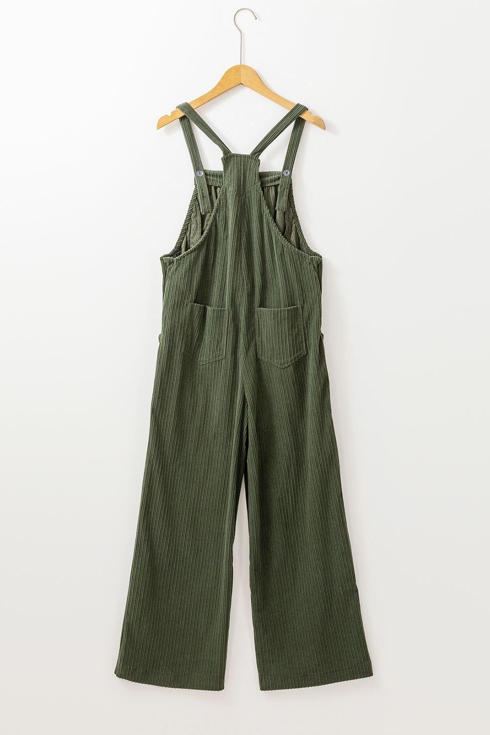 Soft Corduroy Overalls, Cozy Wide Leg Women Jumpsuit - Detail View 9 Soft Corduroy Overalls, Cozy Wide Leg Women Jumpsuit - Detail View 9