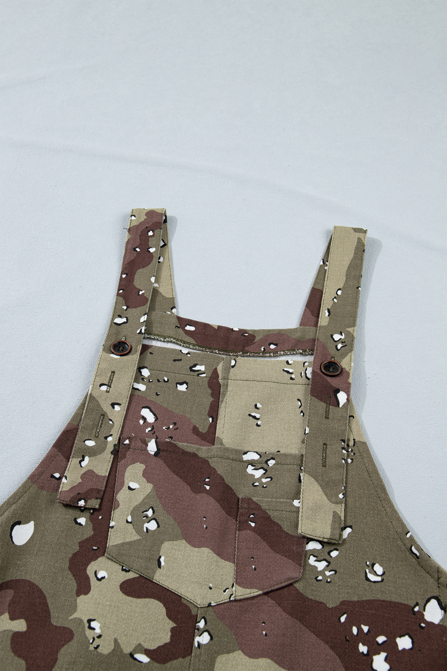Western Style Women's Camo Overalls – Abstract Leopard Print Denim Jumpsuit, Outdoor Gift Idea - Detail View 6 Western Style Women's Camo Overalls – Abstract Leopard Print Denim Jumpsuit, Outdoor Gift Idea - Detail View 6