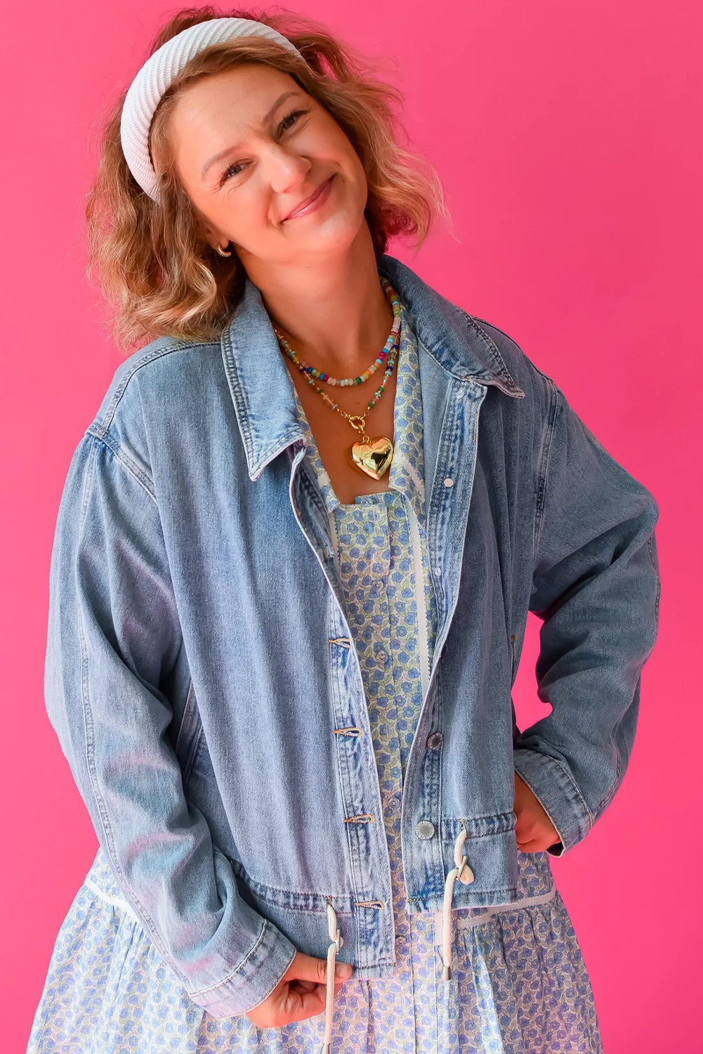 Casual Women's Light Wash Denim Jacket in Beau Blue – Perfect for Daily Wear and Vacations - Detail View 9 Casual Women's Light Wash Denim Jacket in Beau Blue – Perfect for Daily Wear and Vacations - Detail View 9