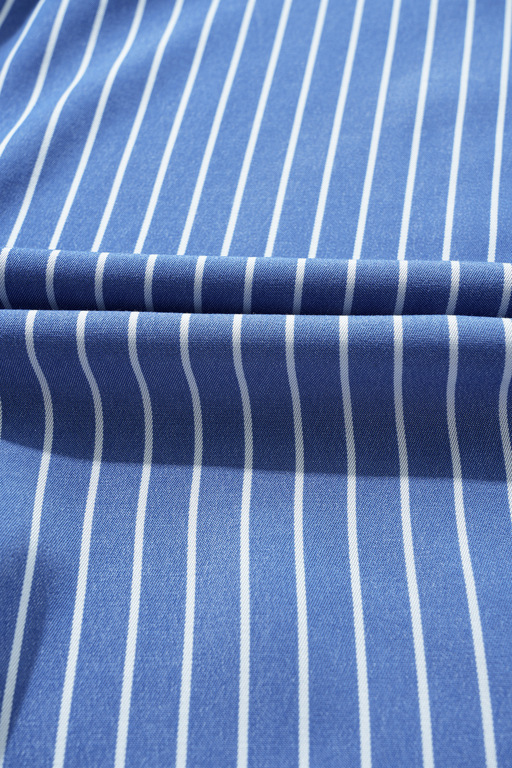 Flirty and Fun Casual Shift Dress - Sky Blue Stripe with Concealed Pockets - Detail View 15 Flirty and Fun Casual Shift Dress - Sky Blue Stripe with Concealed Pockets - Detail View 15