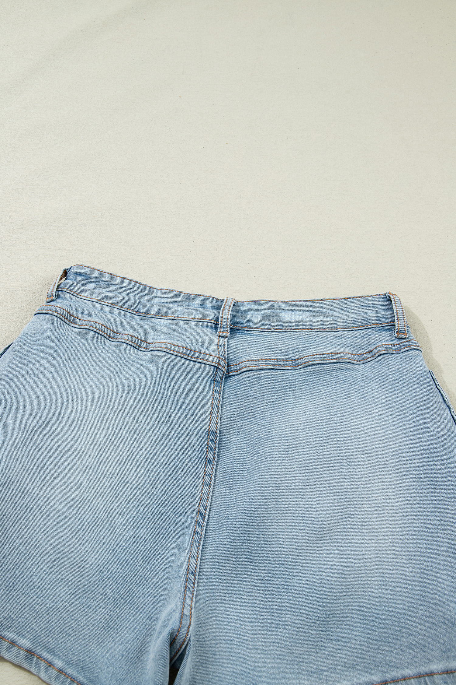 Women's Beau Blue Bow Detail Denim Shorts – Casual High Waist Summer Style with Pockets - Detail View 13 Women's Beau Blue Bow Detail Denim Shorts – Casual High Waist Summer Style with Pockets - Detail View 13