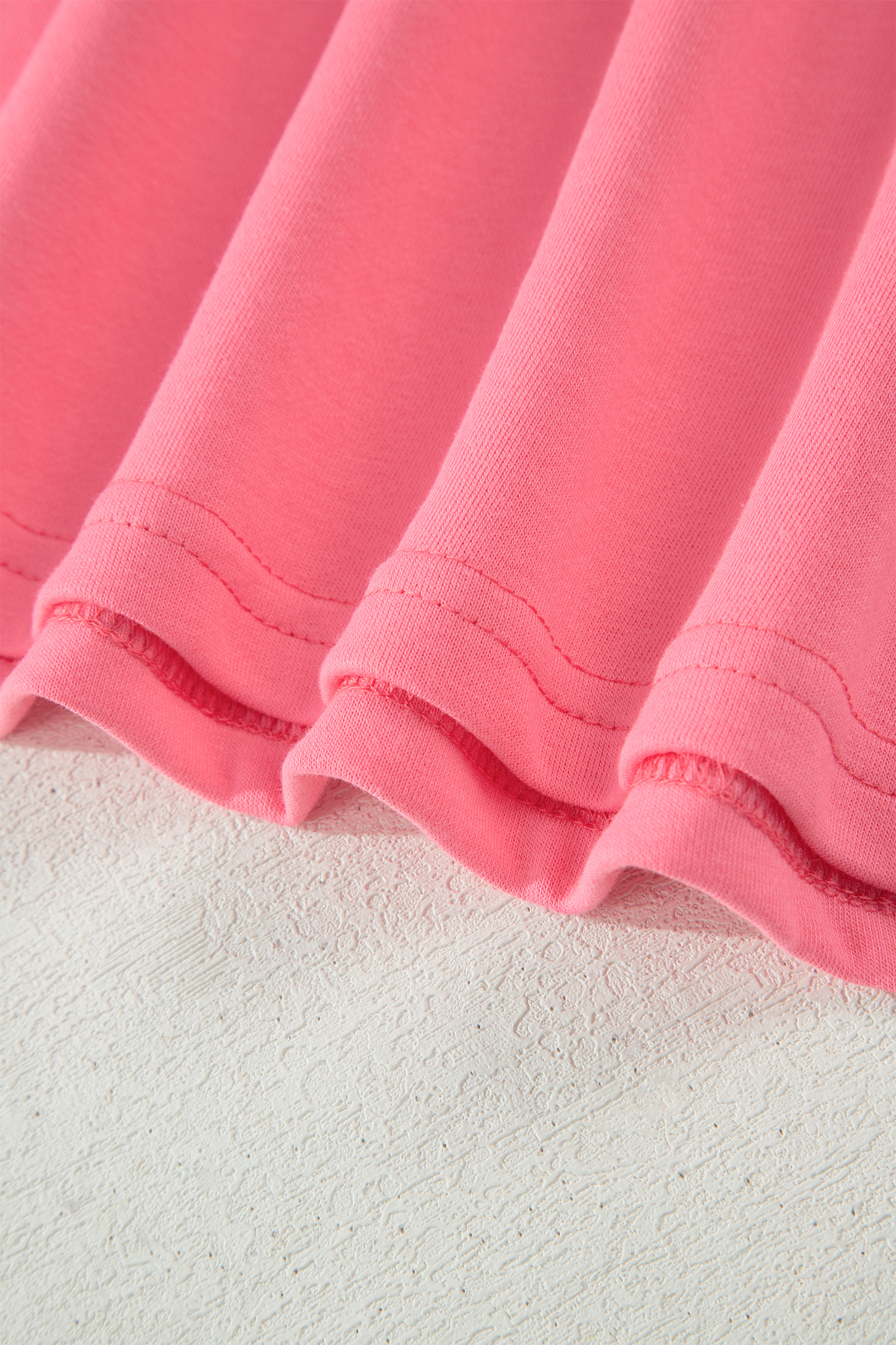 Women's Coral Ruffle Sleeve Short Set – Half Zip High Waist Casual Summer Lounge Set - Detail View 14 Women's Coral Ruffle Sleeve Short Set – Half Zip High Waist Casual Summer Lounge Set - Detail View 14