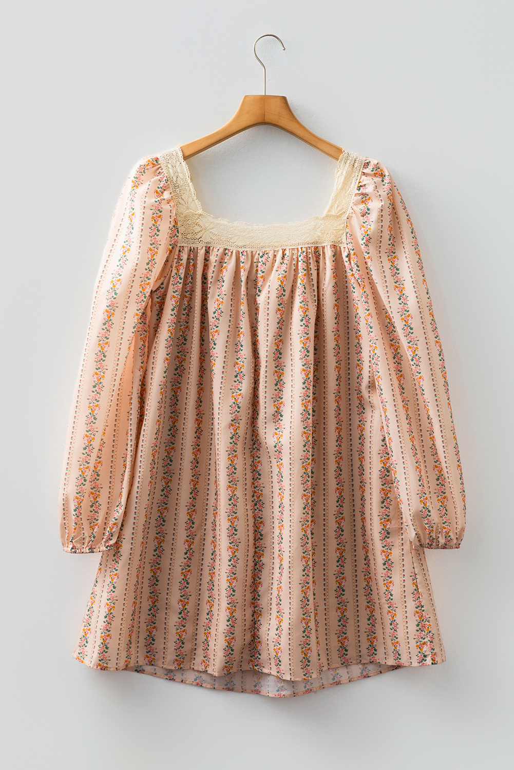 Southern Belle Style Khaki Velvet Lace Mini Dress for Fall - Detail View 6 Southern Belle Style Khaki Velvet Lace Mini Dress for Fall - Detail View 6