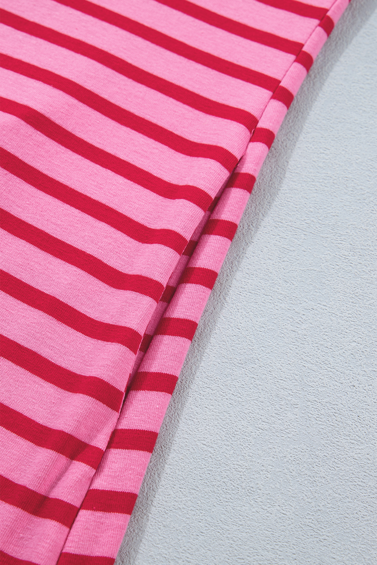 Chic Striped Long T-Shirt Dress for Women – Cotton Blend Side Slit Casual Dress Gift - Detail View 12 Chic Striped Long T-Shirt Dress for Women – Cotton Blend Side Slit Casual Dress Gift - Detail View 12