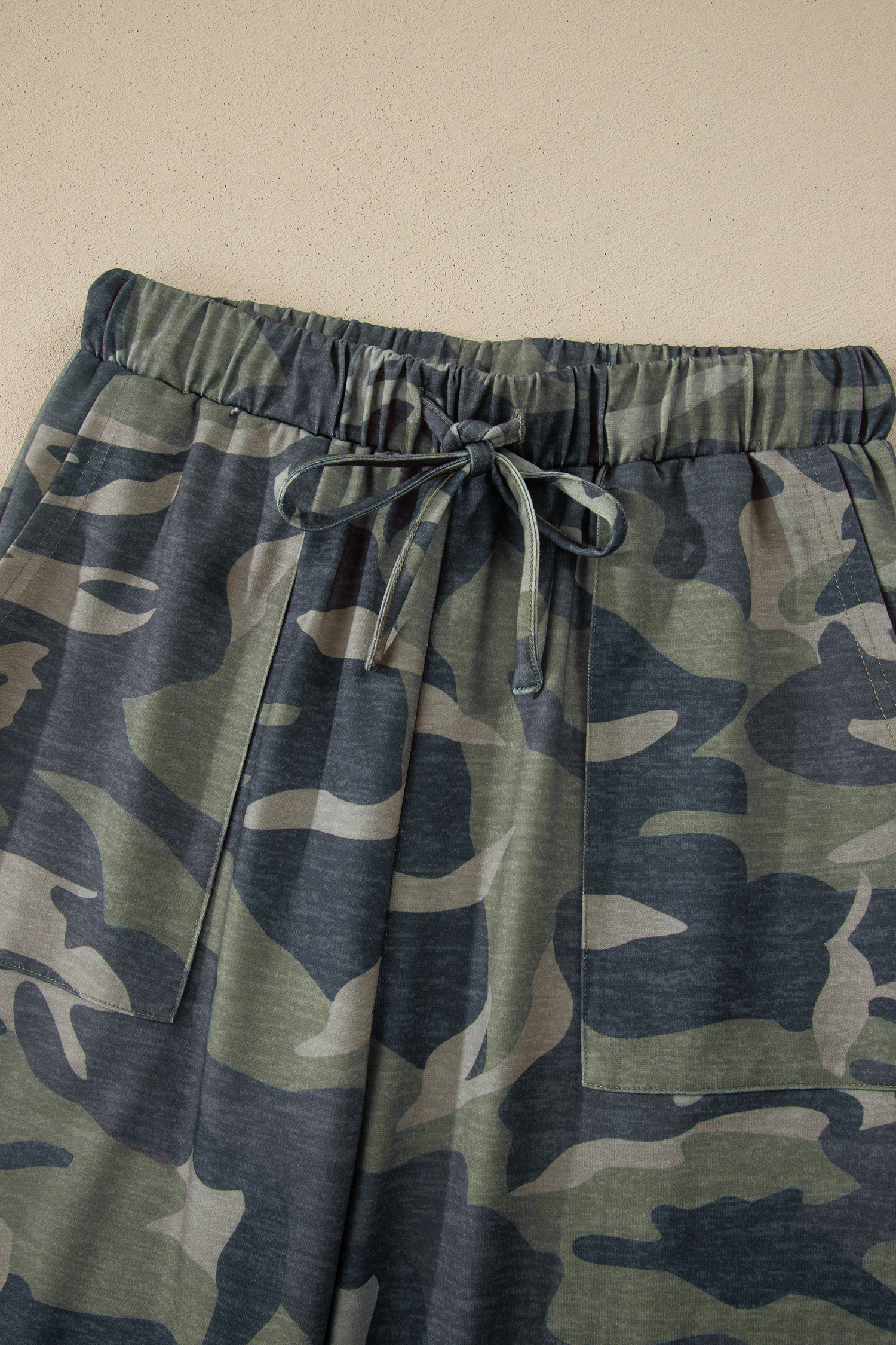Trendy Women's Green Camo Tank and Pant Set – High Waist Sleeveless Summer Outfit for Teens - Detail View 18 Trendy Women's Green Camo Tank and Pant Set – High Waist Sleeveless Summer Outfit for Teens - Detail View 18