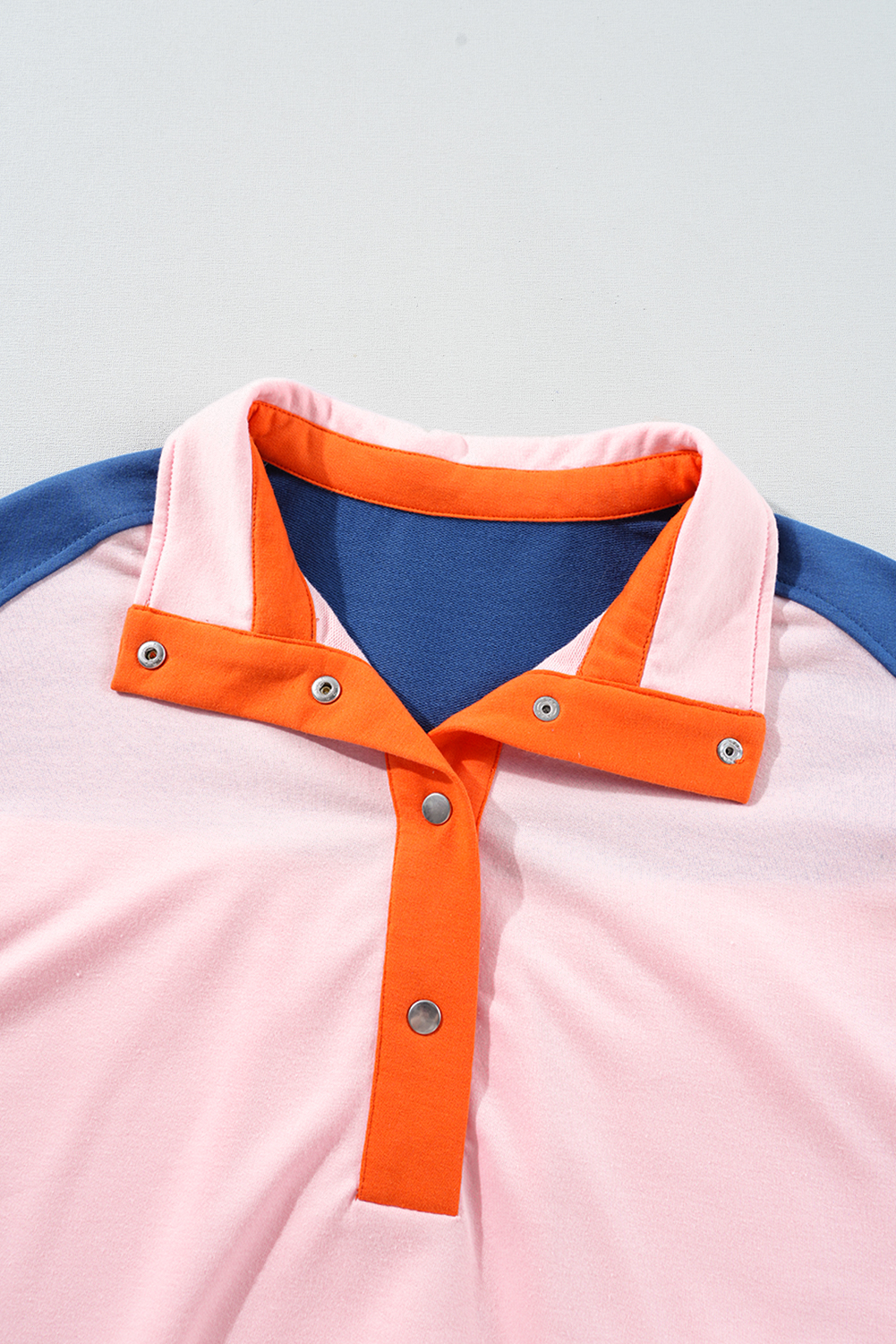Stylish Half Buttoned V Neck T-Shirt in Color Block Design - Casual and Comfortable - Detail View 15 Stylish Half Buttoned V Neck T-Shirt in Color Block Design - Casual and Comfortable - Detail View 15