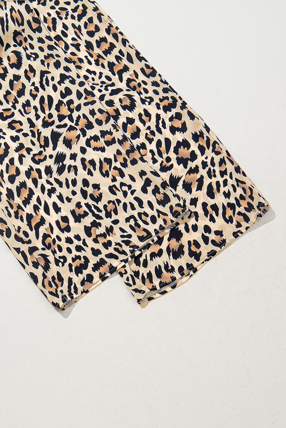Stylish and Comfortable Women's Parchment Leopard Pants for Daily Wear - Detail View 7 Stylish and Comfortable Women's Parchment Leopard Pants for Daily Wear - Detail View 7
