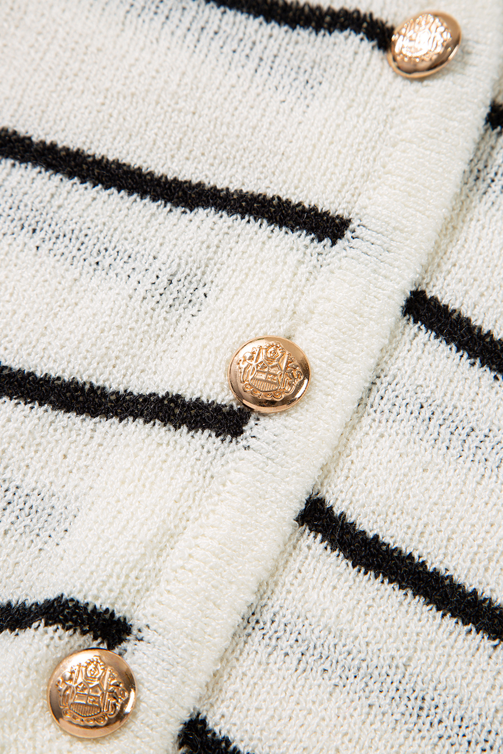 Stylish Casual Wear: Women's Black Stripe V Neck Sweater Vest with Rounded Hem - Detail View 15 Stylish Casual Wear: Women's Black Stripe V Neck Sweater Vest with Rounded Hem - Detail View 15