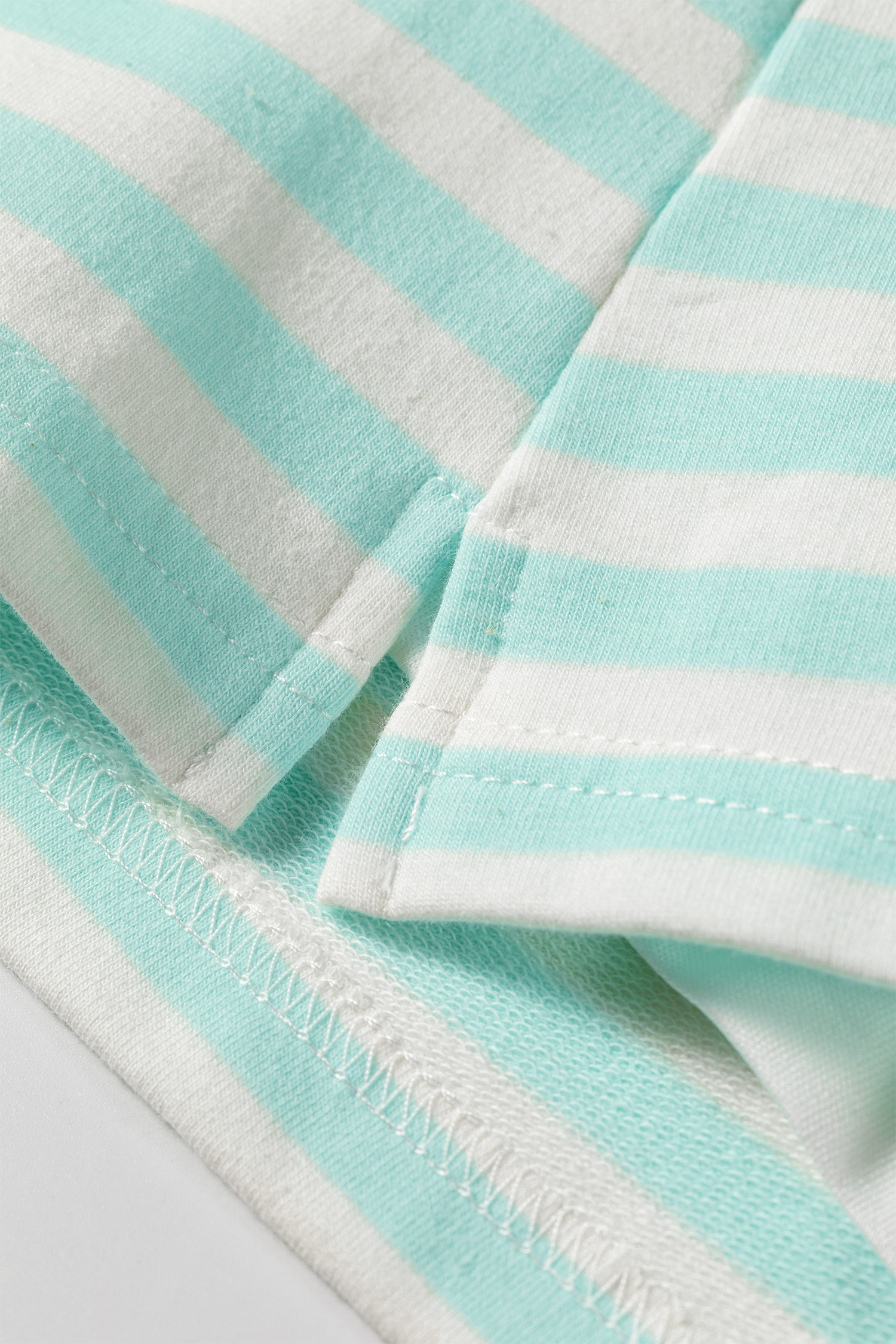 Women's Striped Two Piece Set, Casual Half Sleeve Top Skort - Detail View 10 Women's Striped Two Piece Set, Casual Half Sleeve Top Skort - Detail View 10