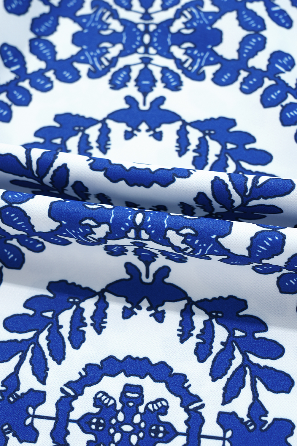 Sophisticated Blue Round Neck Tank Top for Daily Wear and Vacation Style - Detail View 11 Sophisticated Blue Round Neck Tank Top for Daily Wear and Vacation Style - Detail View 11