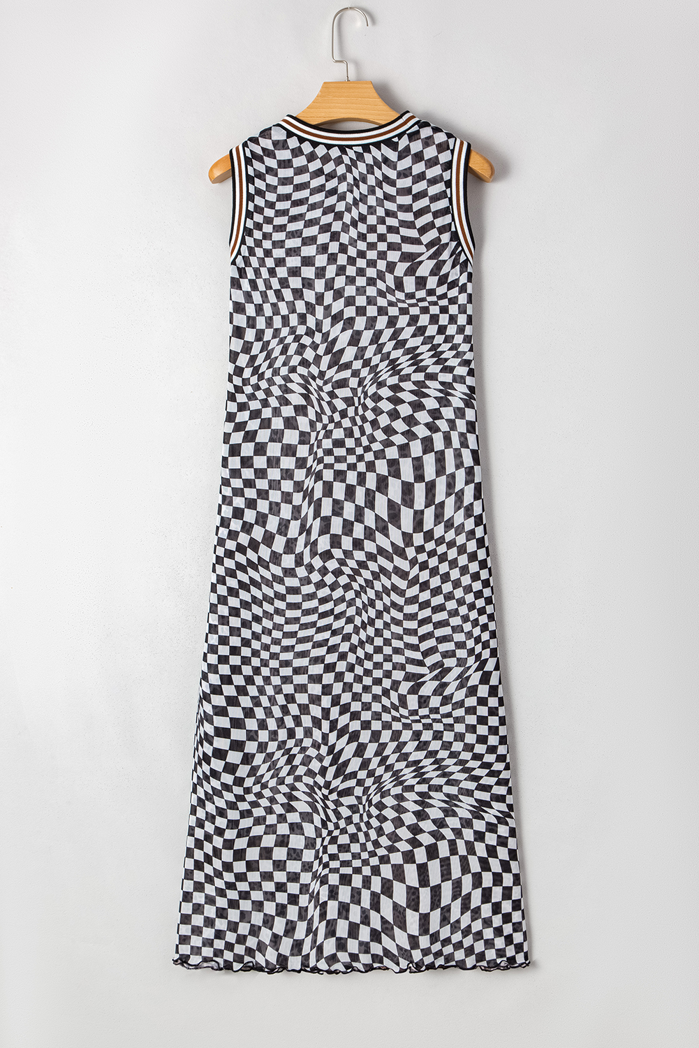 Women's Maxi Dress, Reversible Dress, Leopard Print, Checkered Pattern, Sleeveless, Summer Fashion, Casual Dress, Elegant Design, Ankle Length, Shift Silhouette, Round Neck, Daily Wear, Vacation Outfit, Midi Length, Stylish Dress - Detail View 20 Women's Maxi Dress, Reversible Dress, Leopard Print, Checkered Pattern, Sleeveless, Summer Fashion, Casual Dress, Elegant Design, Ankle Length, Shift Silhouette, Round Neck, Daily Wear, Vacation Outfit, Midi Length, Stylish Dress - Detail View 20