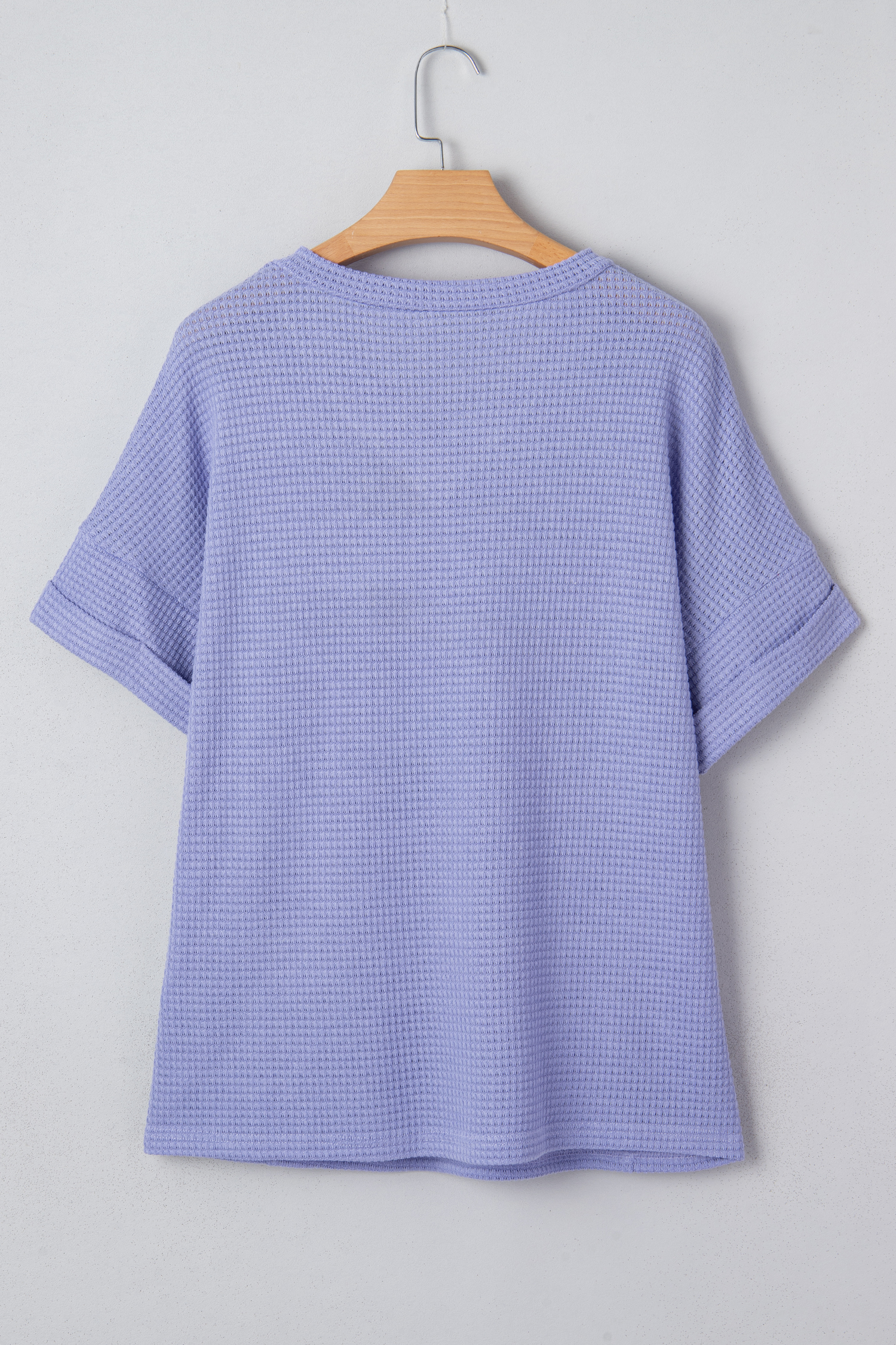 Wisteria V Neck Short Sleeve Knit Top for Women – Casual Summer Essential - Detail View 7 Wisteria V Neck Short Sleeve Knit Top for Women – Casual Summer Essential - Detail View 7