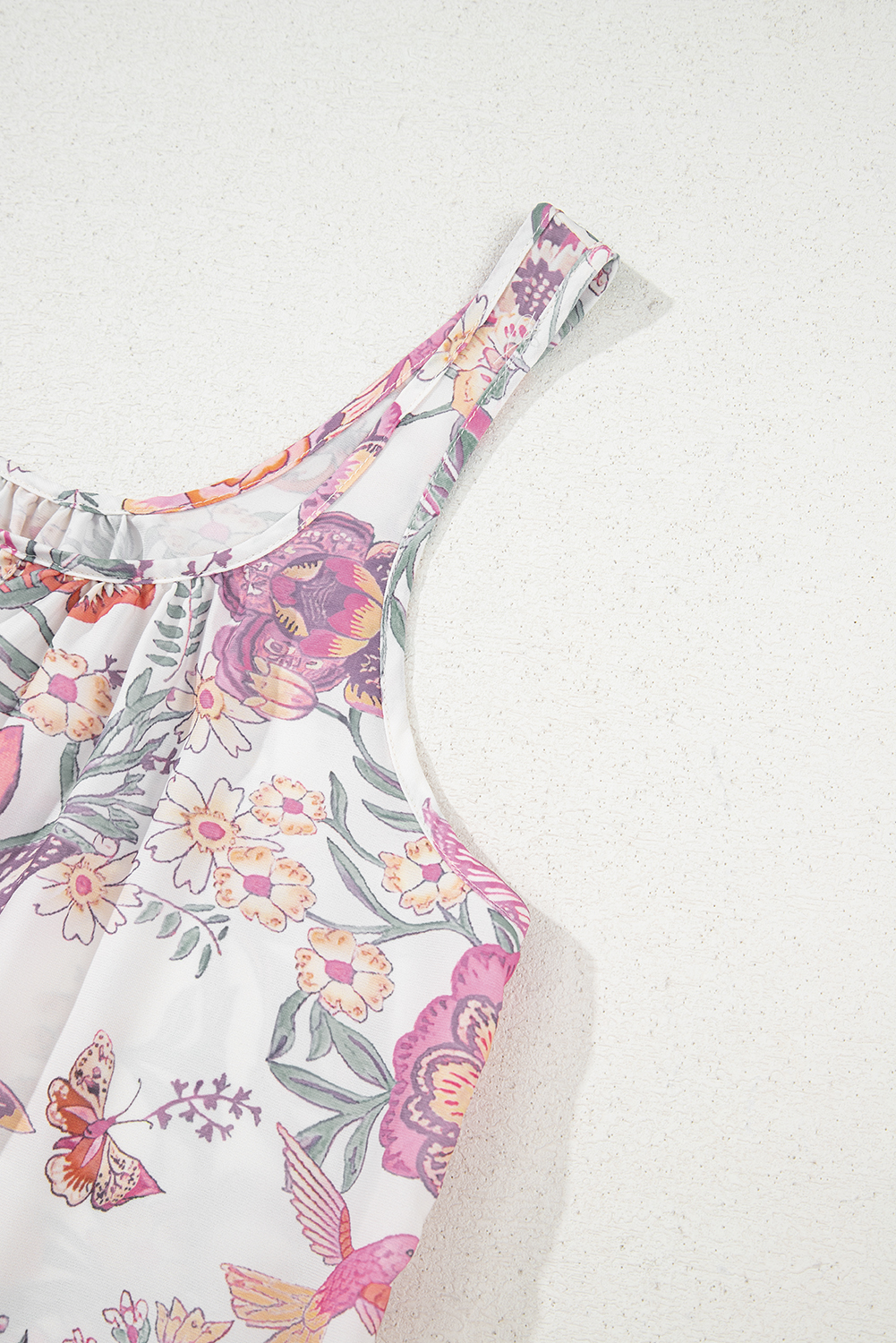 Chic and Trendy Multicolor Floral Dress - Perfect for Summer Vacations - Detail View 11 Chic and Trendy Multicolor Floral Dress - Perfect for Summer Vacations - Detail View 11