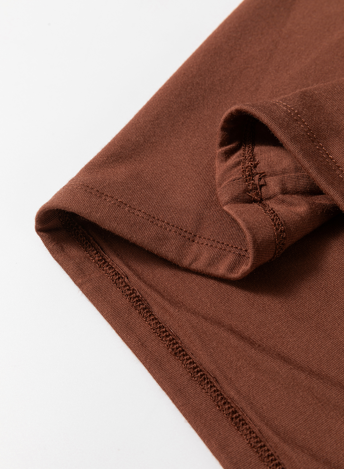 Casual Sleeveless U Neck Tank Top for Women - Flattering Slim Fit in Coffee - Detail View 10 Casual Sleeveless U Neck Tank Top for Women - Flattering Slim Fit in Coffee - Detail View 10
