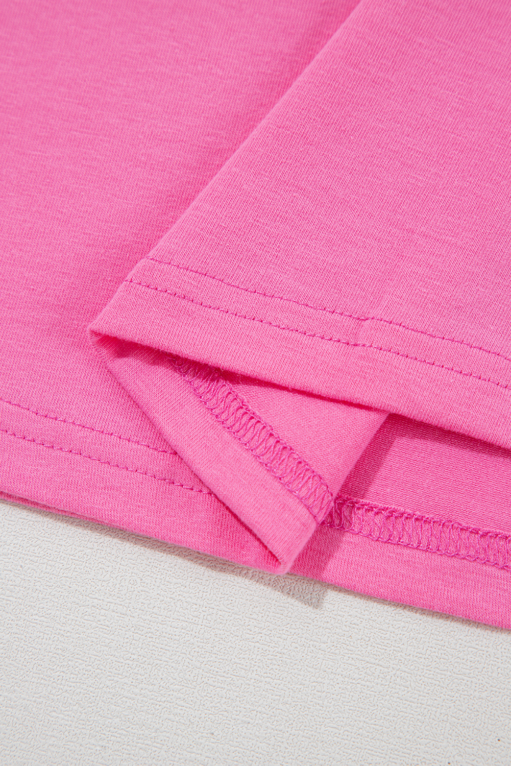 Comfortable Casual Tee in Sachet Pink - Ideal for Summer Days and Easy Styling - Detail View 11 Comfortable Casual Tee in Sachet Pink - Ideal for Summer Days and Easy Styling - Detail View 11