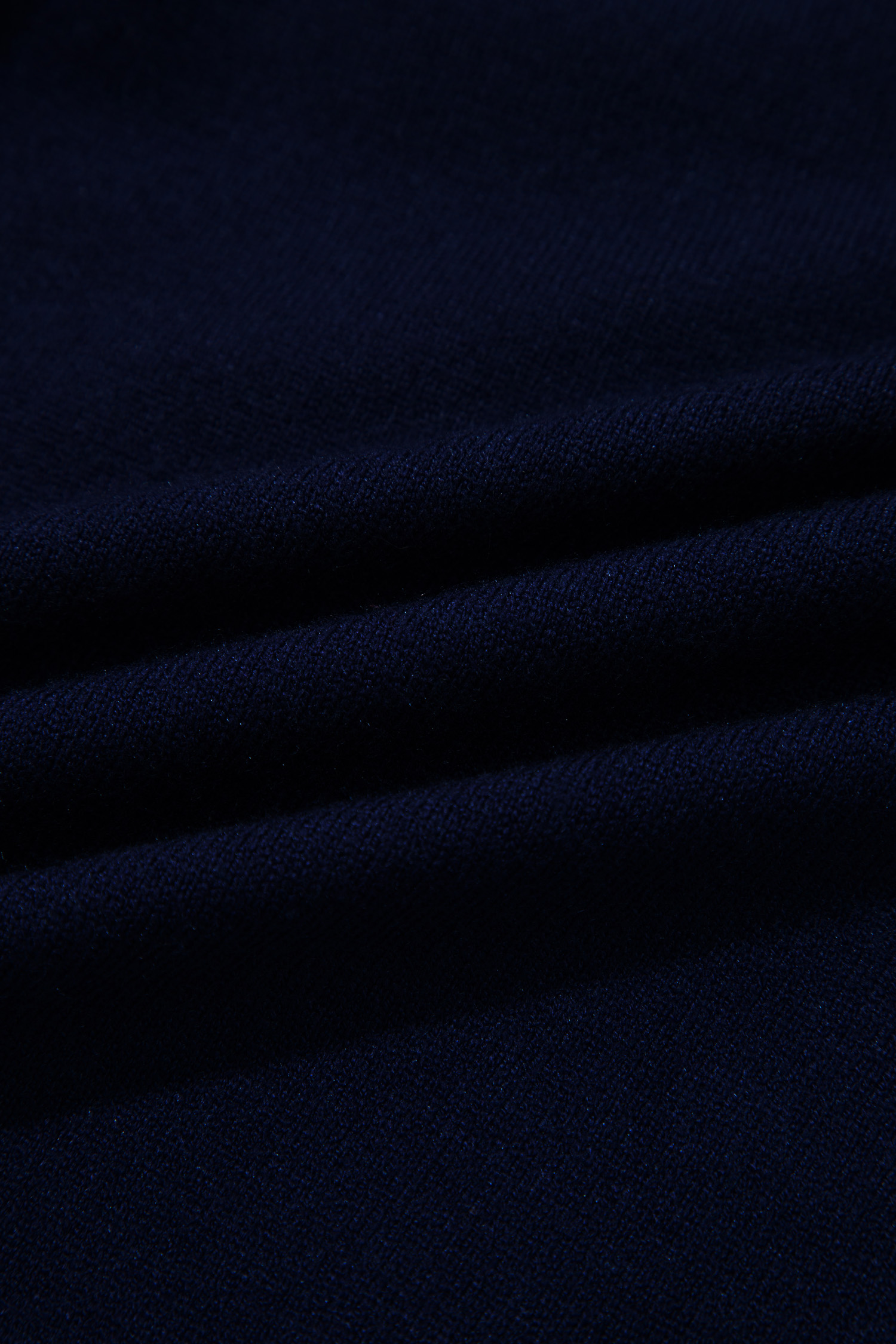 Navy Blue Striped Knit Top, Women's Long Sleeve Shift Style - Detail View 11 Navy Blue Striped Knit Top, Women's Long Sleeve Shift Style - Detail View 11