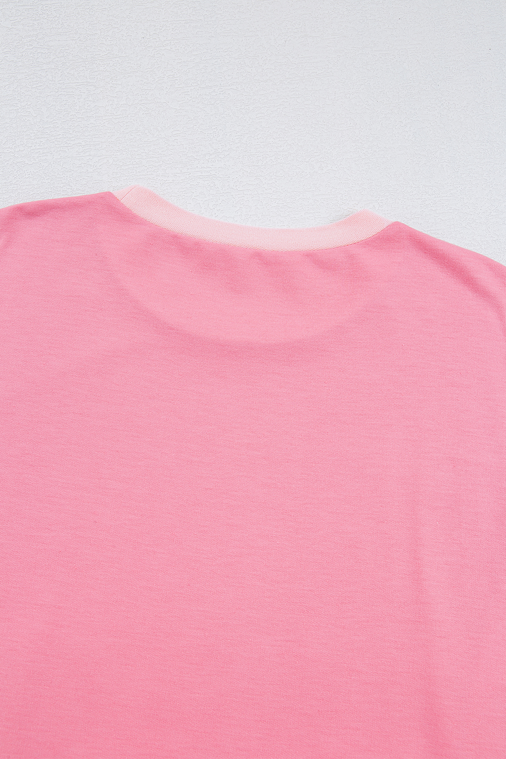 Women's Top, Peach Blossom, Half Sleeve, Raw Seam, High Low, Side Split, Casual Style, Solid Color, Summer Wear, Trendy, Shift Silhouette, Round Neck, Effortless Chic, Daily Wear, Tops & Tees - Detail View 20 Women's Top, Peach Blossom, Half Sleeve, Raw Seam, High Low, Side Split, Casual Style, Solid Color, Summer Wear, Trendy, Shift Silhouette, Round Neck, Effortless Chic, Daily Wear, Tops & Tees - Detail View 20