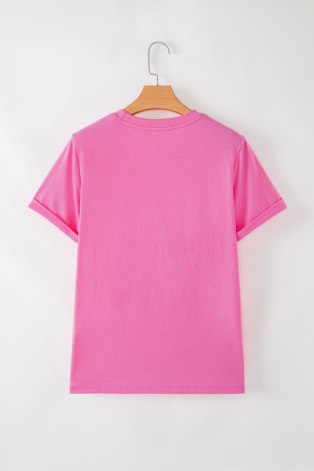 Comfortable Casual Tee in Sachet Pink - Ideal for Summer Days and Easy Styling - Detail View 7 Comfortable Casual Tee in Sachet Pink - Ideal for Summer Days and Easy Styling - Detail View 7