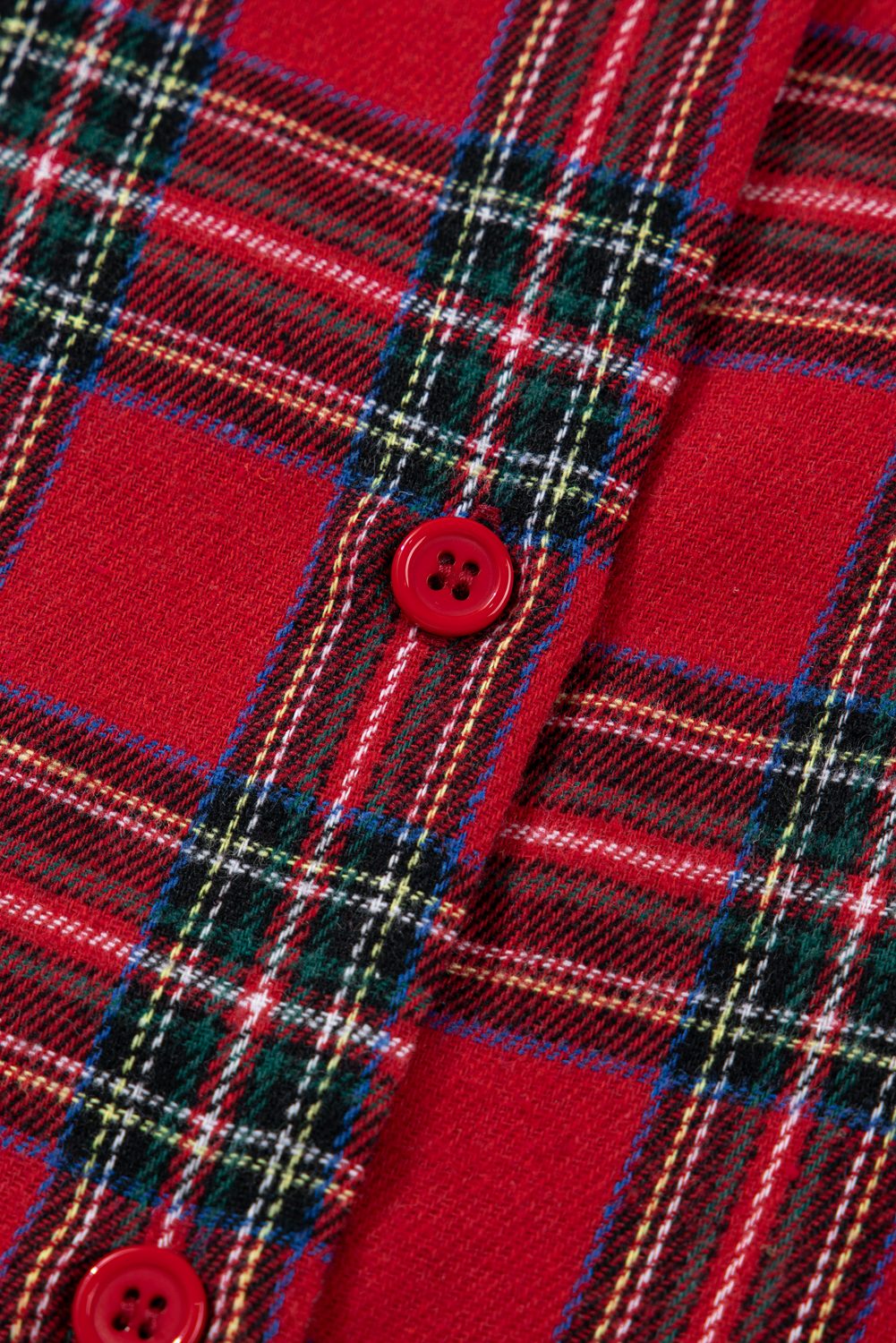 Charming Red Plaid Contrast Pajama Set – Perfect for Holiday Home Relaxation - Detail View 11 Charming Red Plaid Contrast Pajama Set – Perfect for Holiday Home Relaxation - Detail View 11