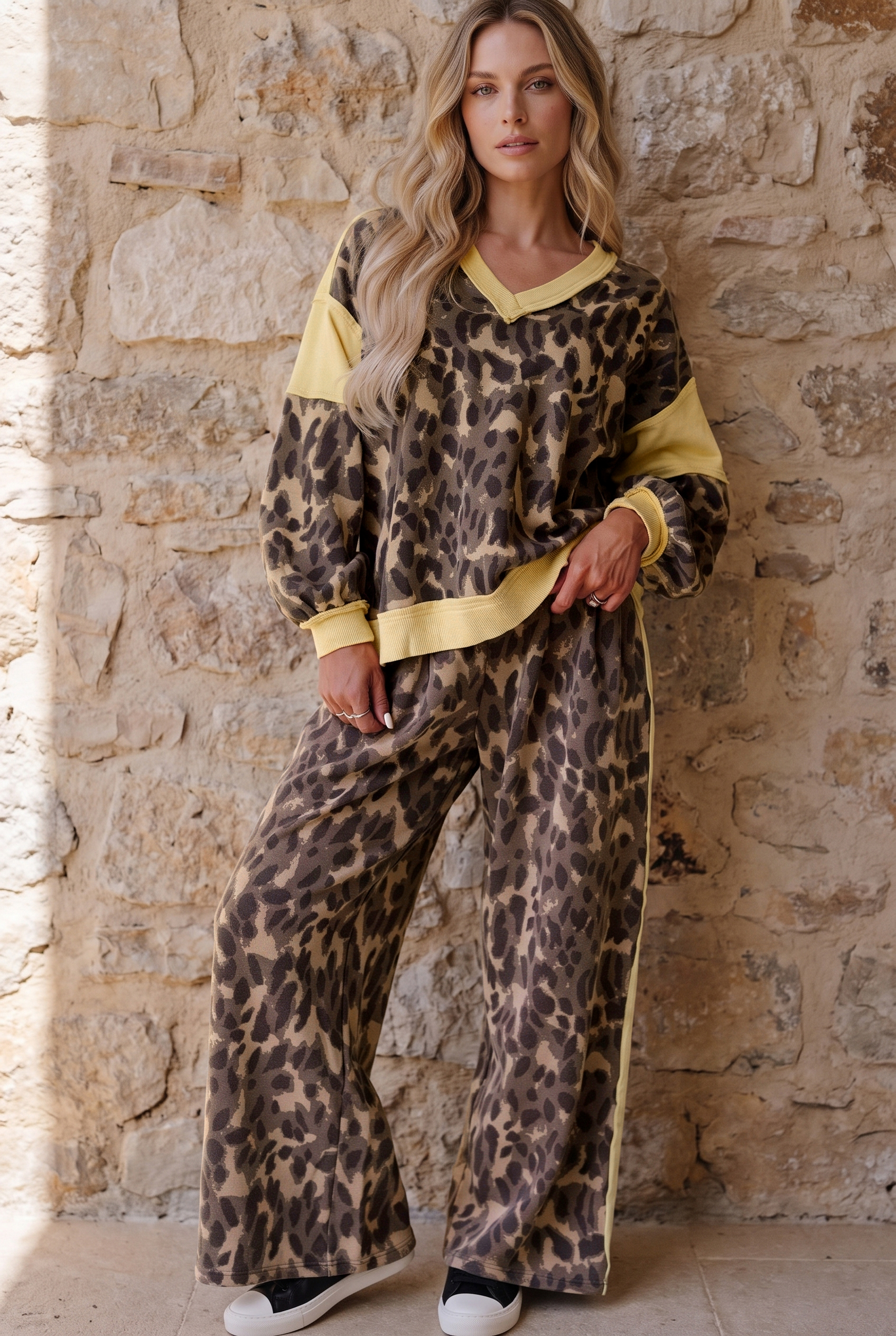 Women's Long Sleeve Pant Set, Comfortable Daily Lounge Wear - Detail View 18 Women's Long Sleeve Pant Set, Comfortable Daily Lounge Wear - Detail View 18