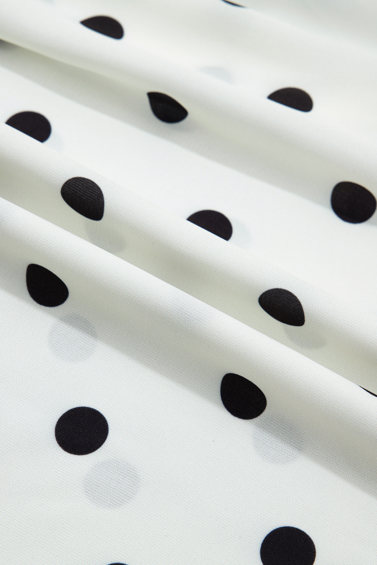 Beige Polka Dot Blouse – Loose Shift Shirt for Daily Wear - Detail View 14 Beige Polka Dot Blouse – Loose Shift Shirt for Daily Wear - Detail View 14