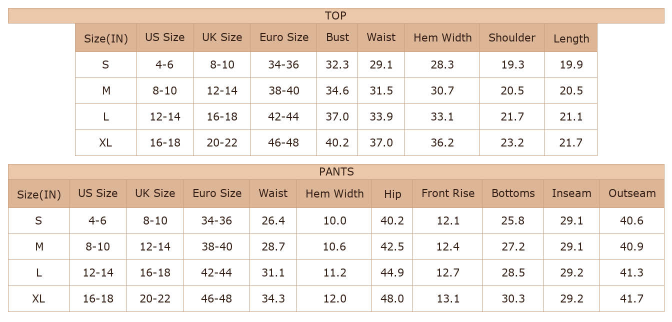 Women's Moonlight Jade Jogger Set – Casual Sleeveless Cropped Tank and High Waist Pants - Size Chart & Details Women's Moonlight Jade Jogger Set – Casual Sleeveless Cropped Tank and High Waist Pants - Size Chart & Details