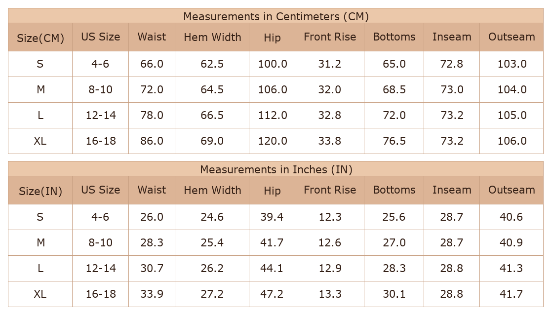 Women's Wild Ginger Patchwork Drawstring Wide Leg Pants – Casual Fall Style for Everyday Wear - Size Chart & Details Women's Wild Ginger Patchwork Drawstring Wide Leg Pants – Casual Fall Style for Everyday Wear - Size Chart & Details